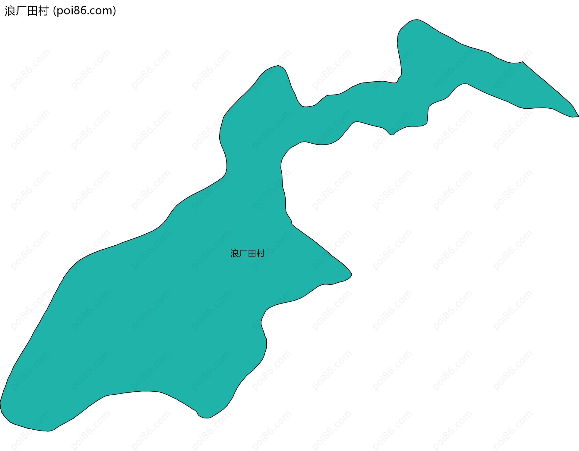 浪厂田村边界地图