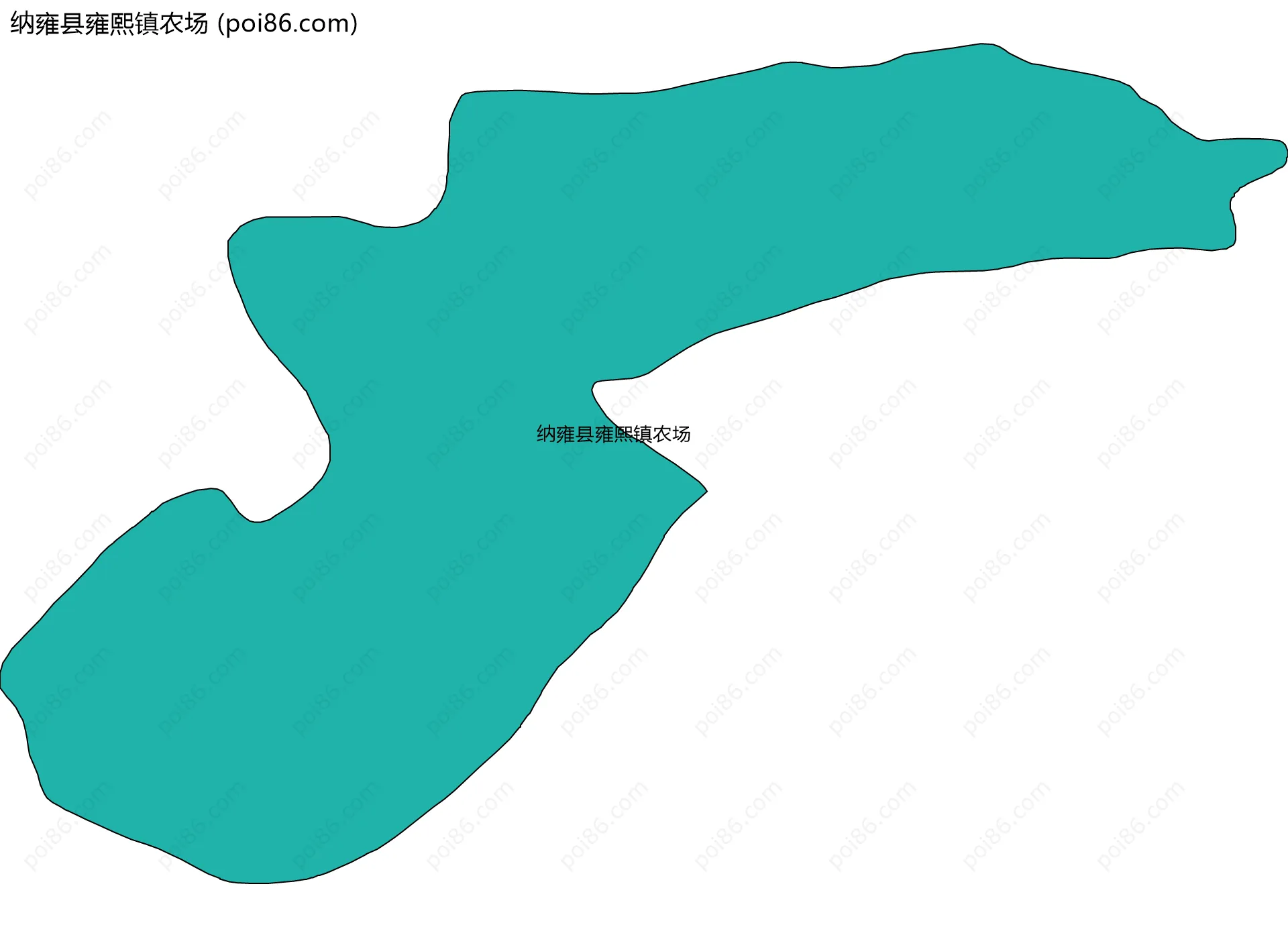 纳雍县雍熙镇农场边界地图