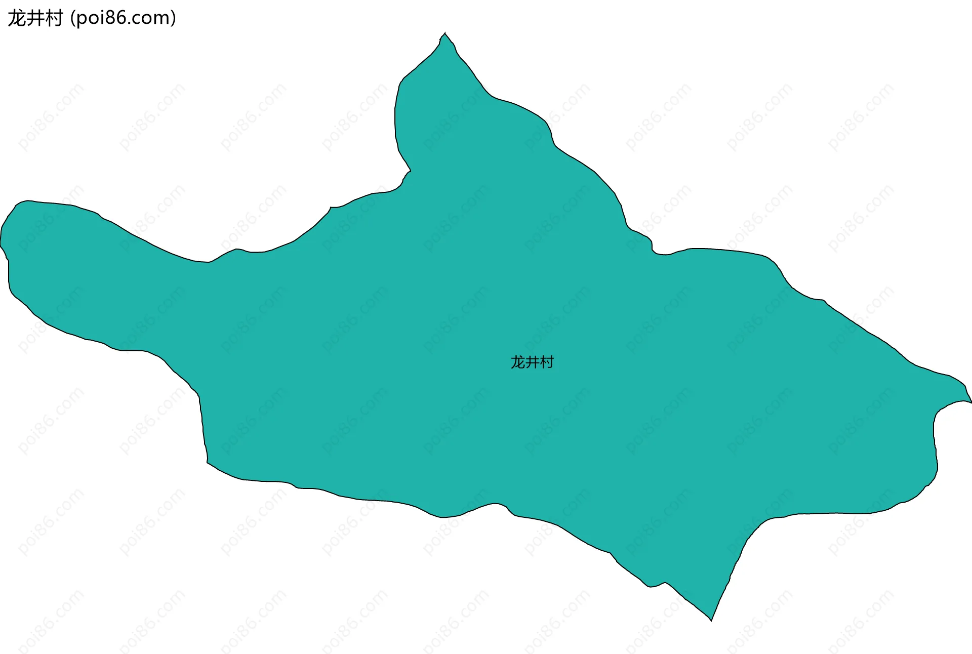 龙井村边界地图