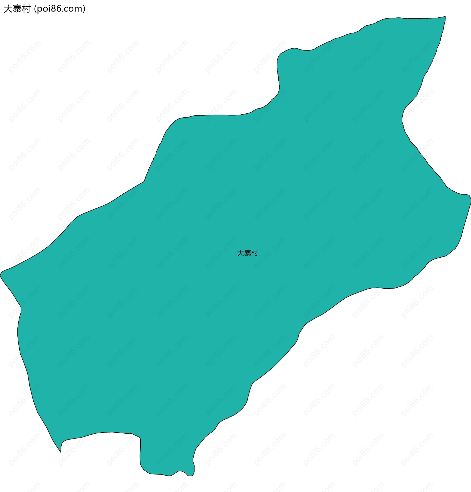 大寨村边界地图