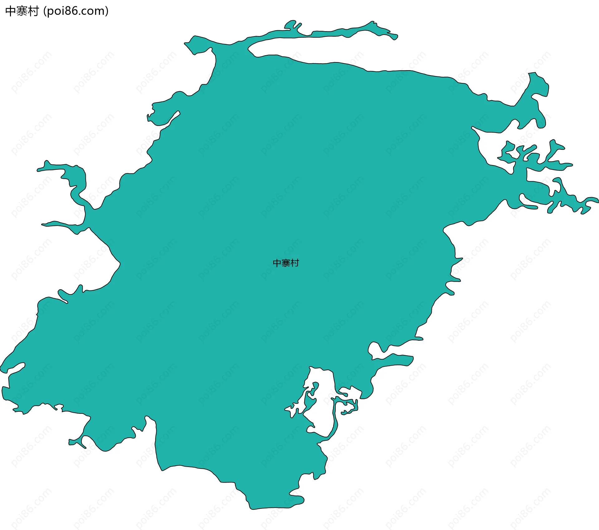 中寨村边界地图