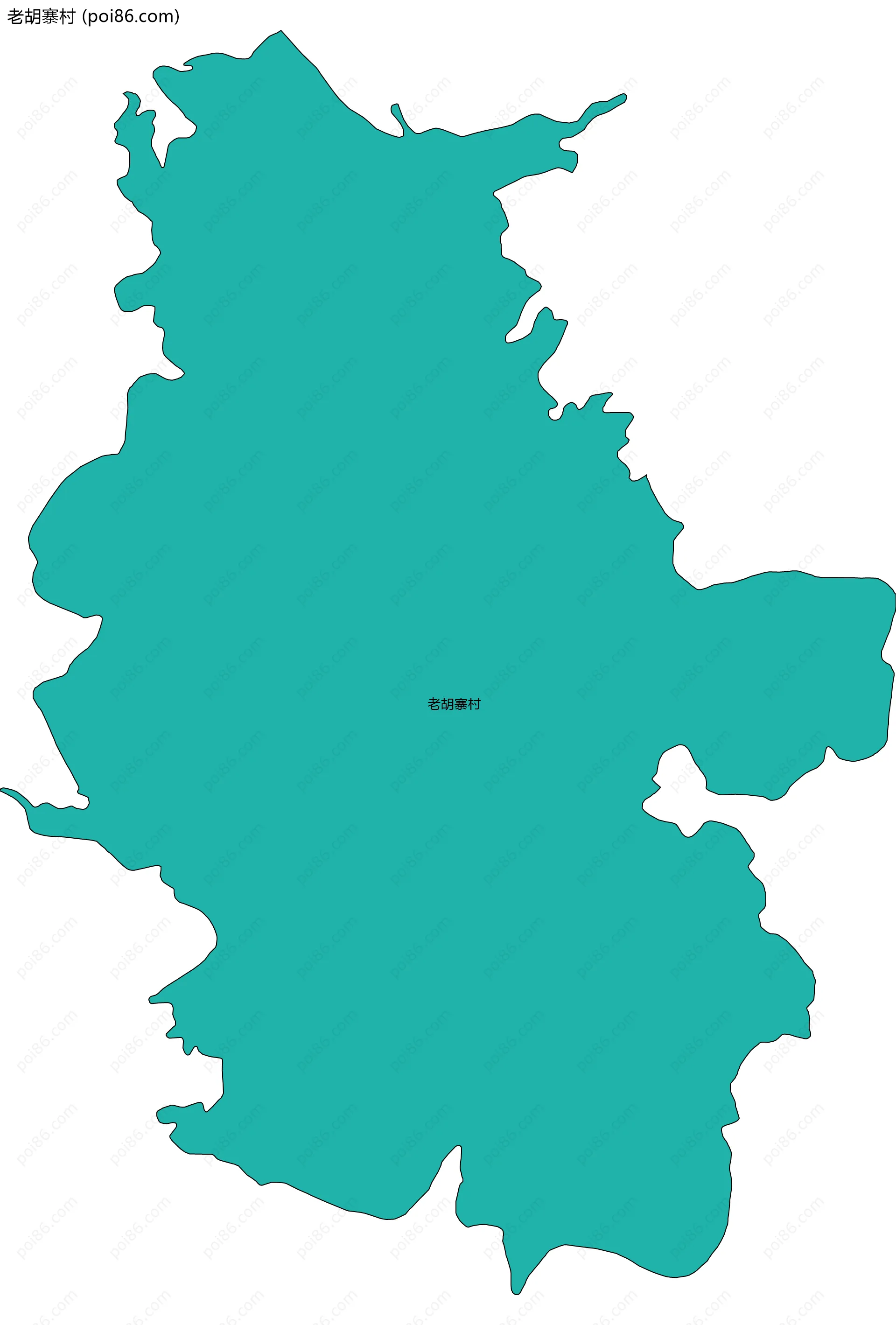 老胡寨村边界地图
