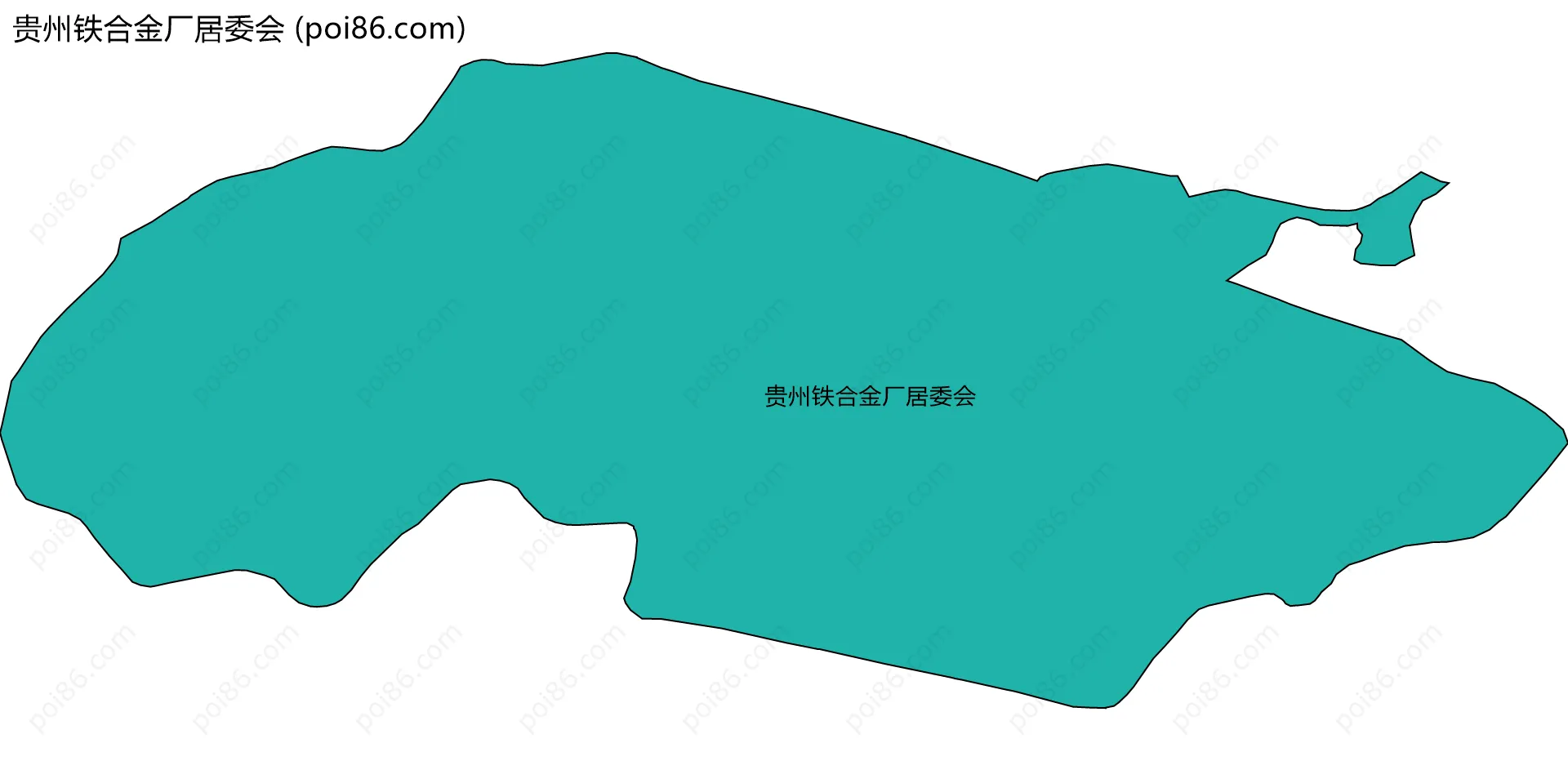 贵州铁合金厂居委会边界地图