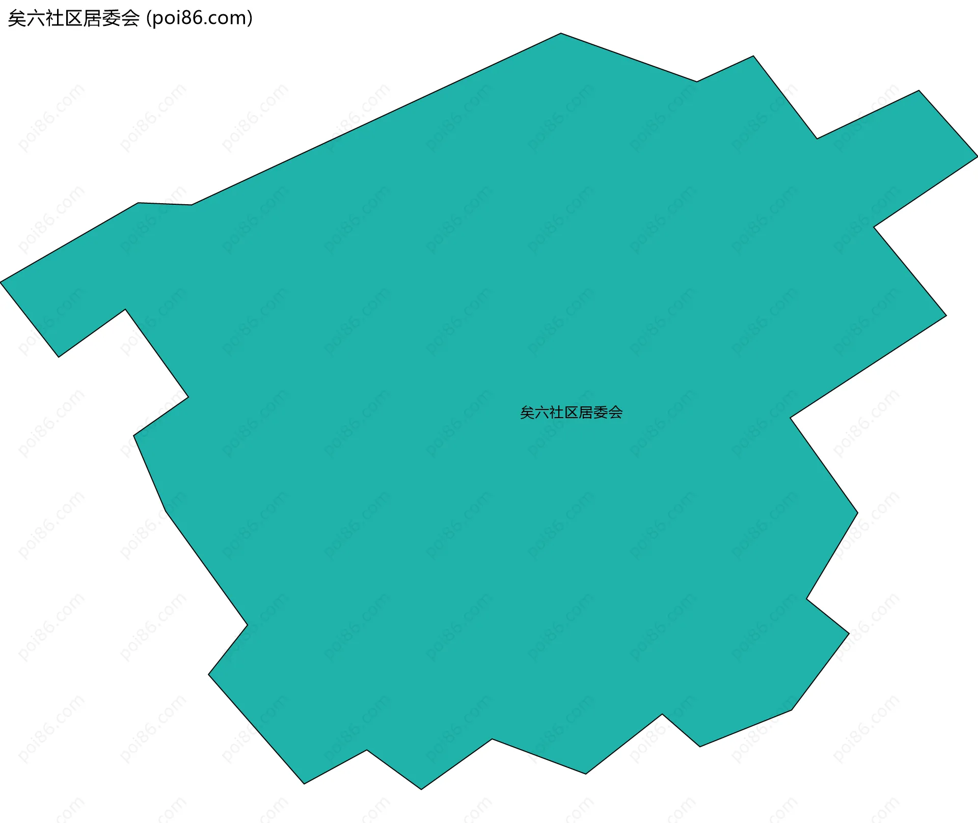 矣六社区居委会边界地图