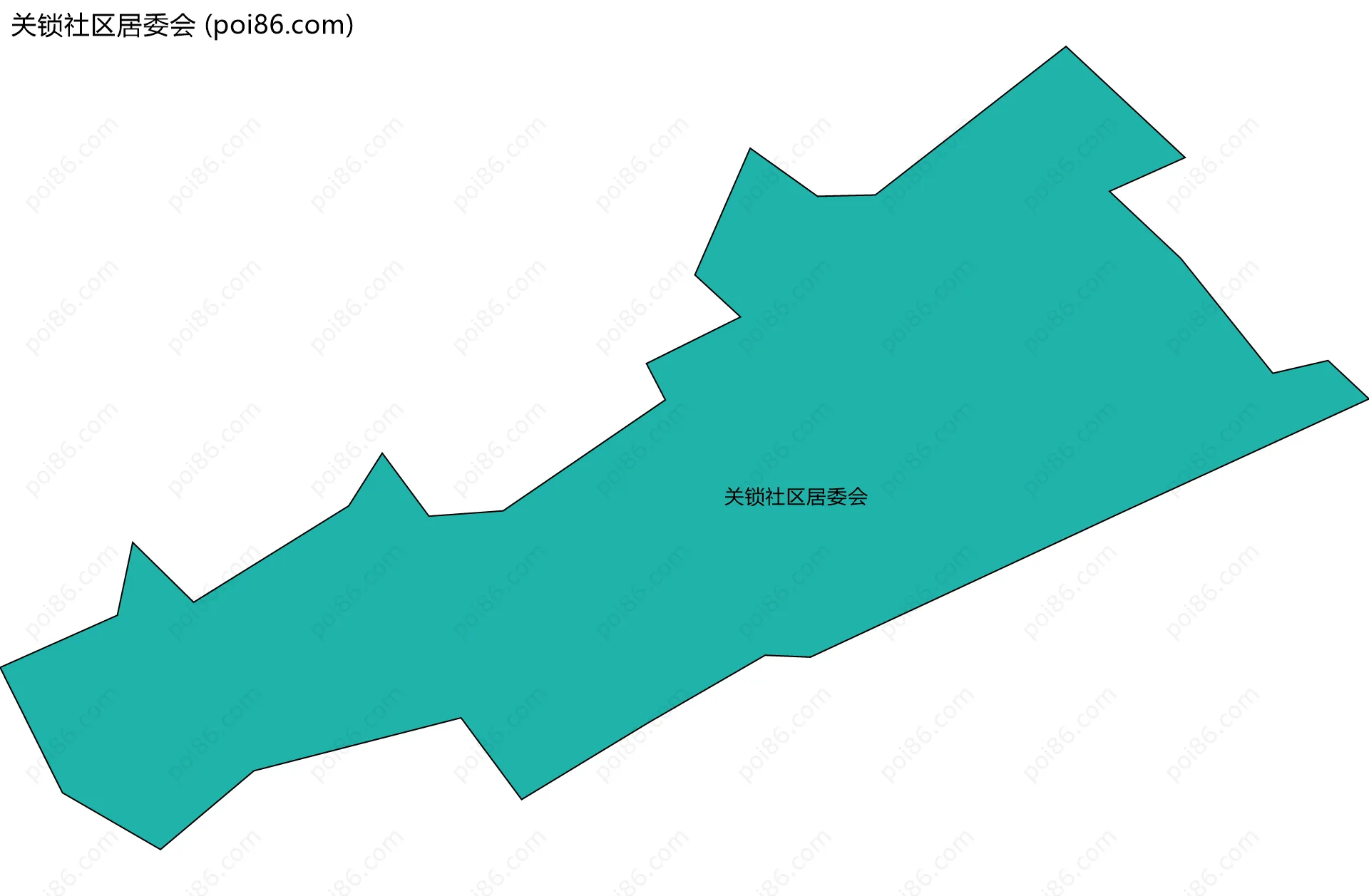 关锁社区居委会边界地图