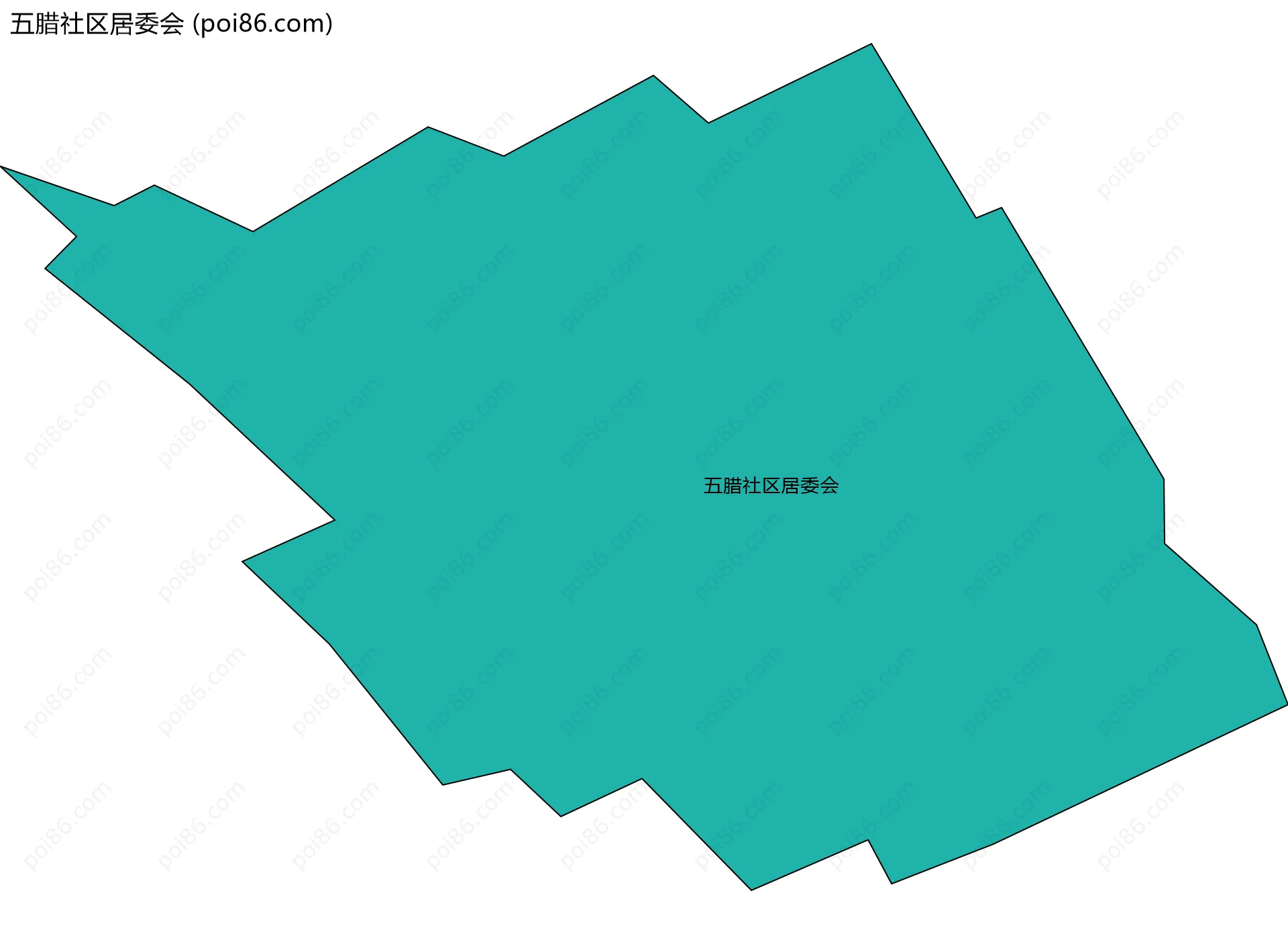 五腊社区居委会边界地图