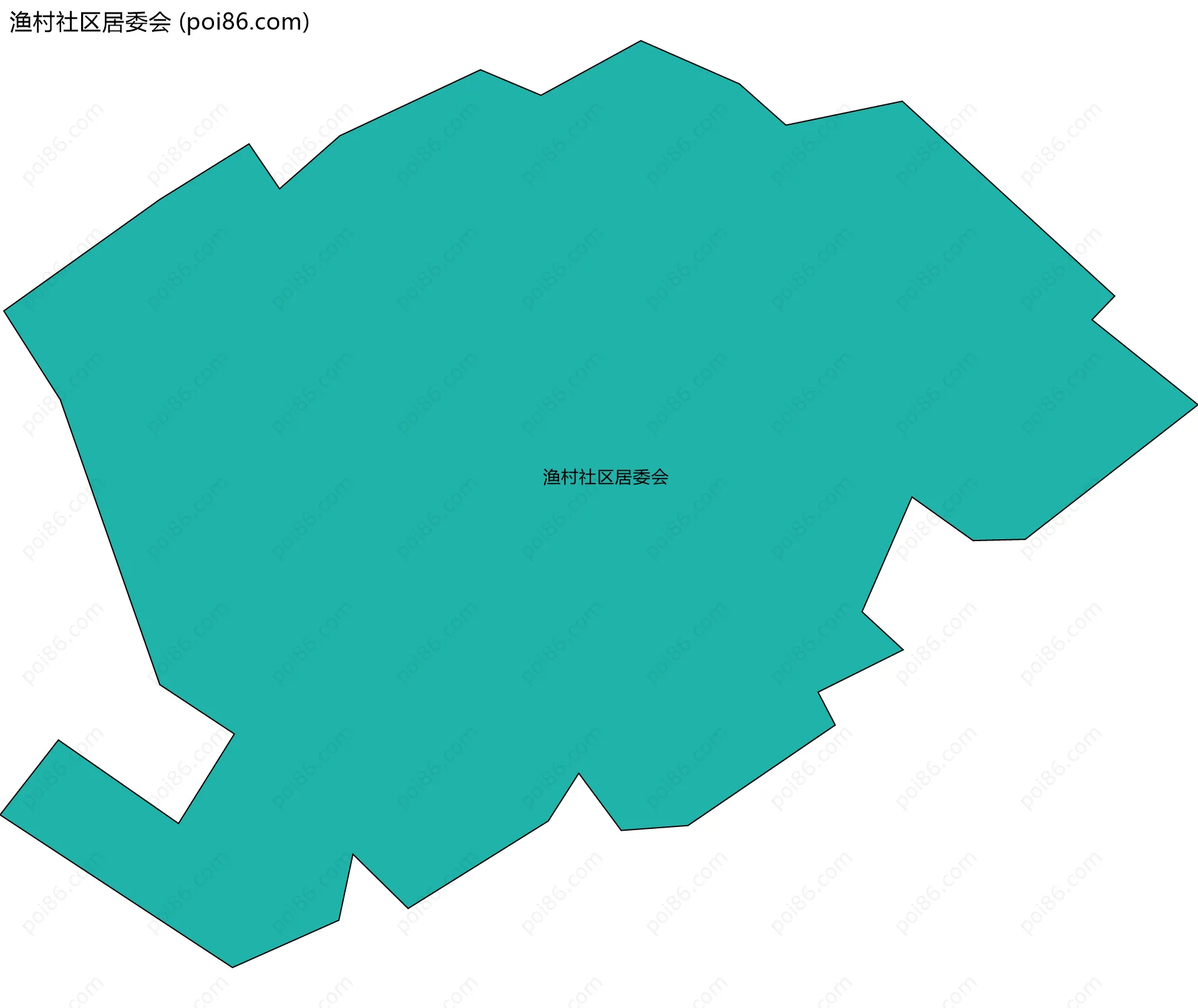 渔村社区居委会边界地图