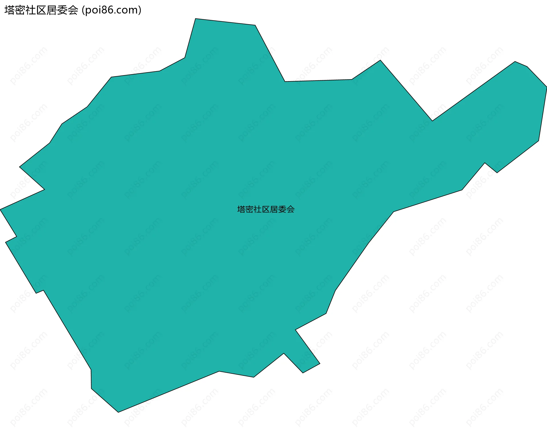 塔密社区居委会边界地图