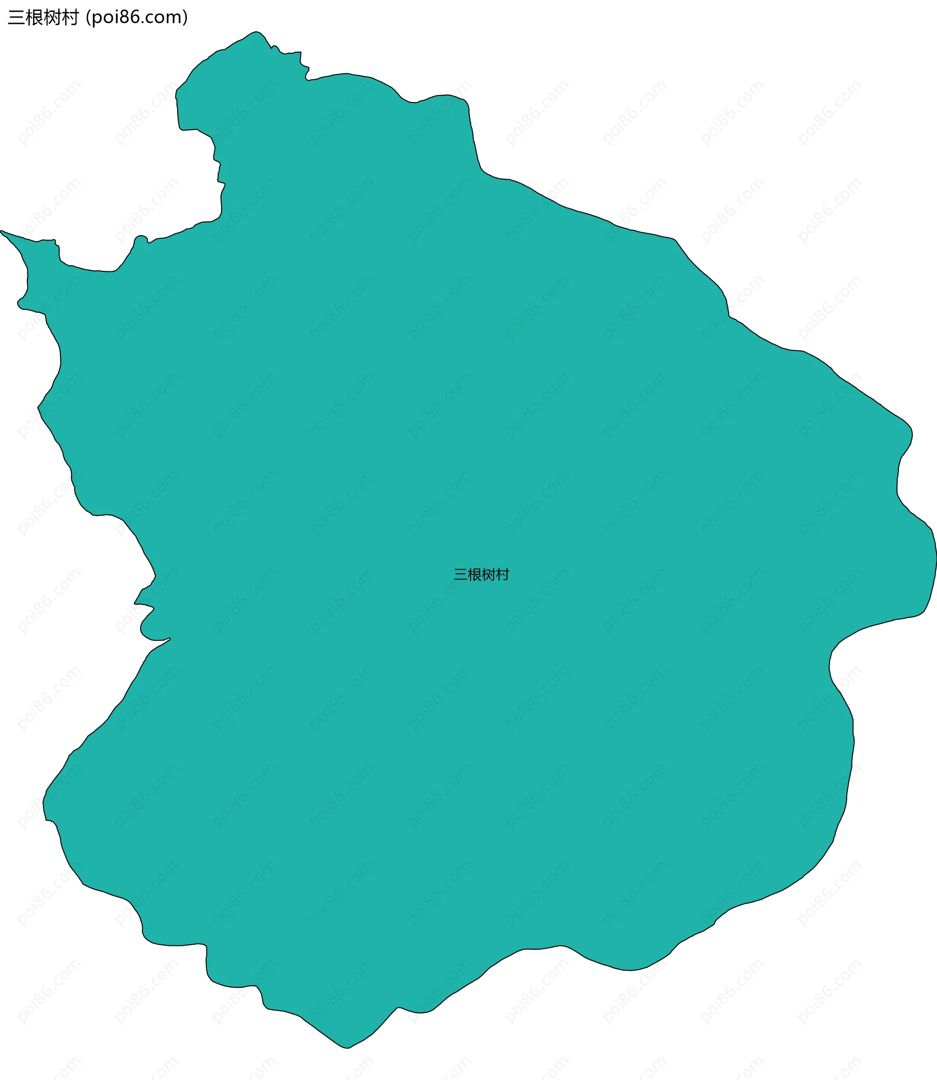 三根树村边界地图