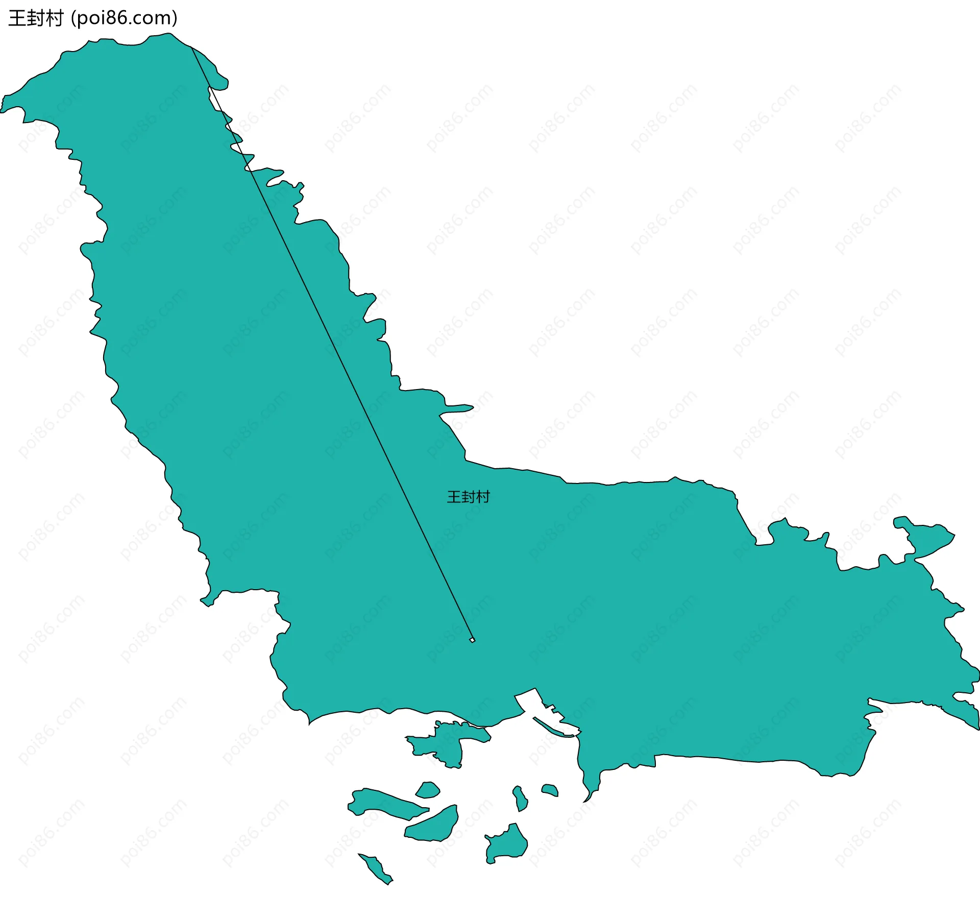 王封村边界地图