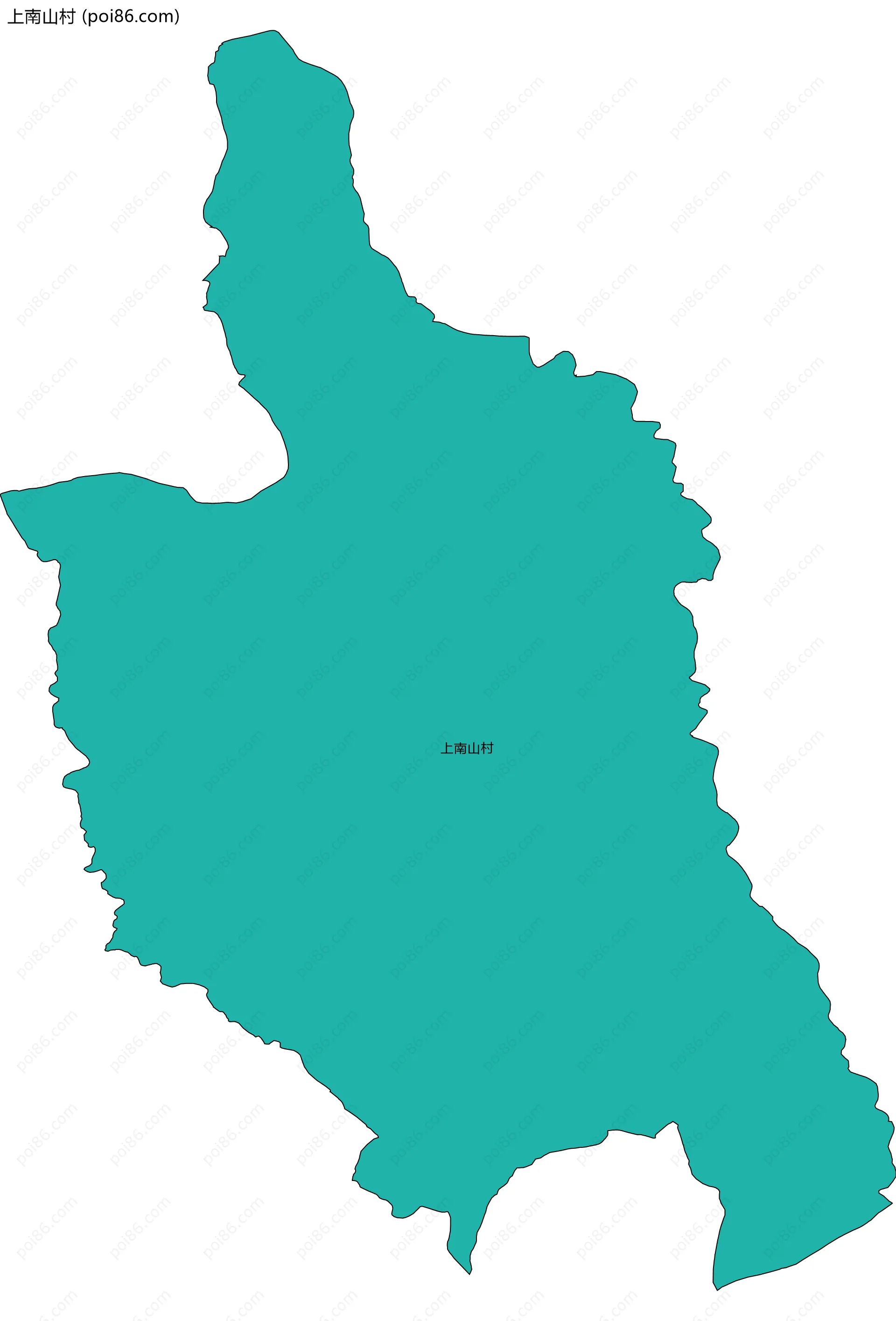 上南山村边界地图