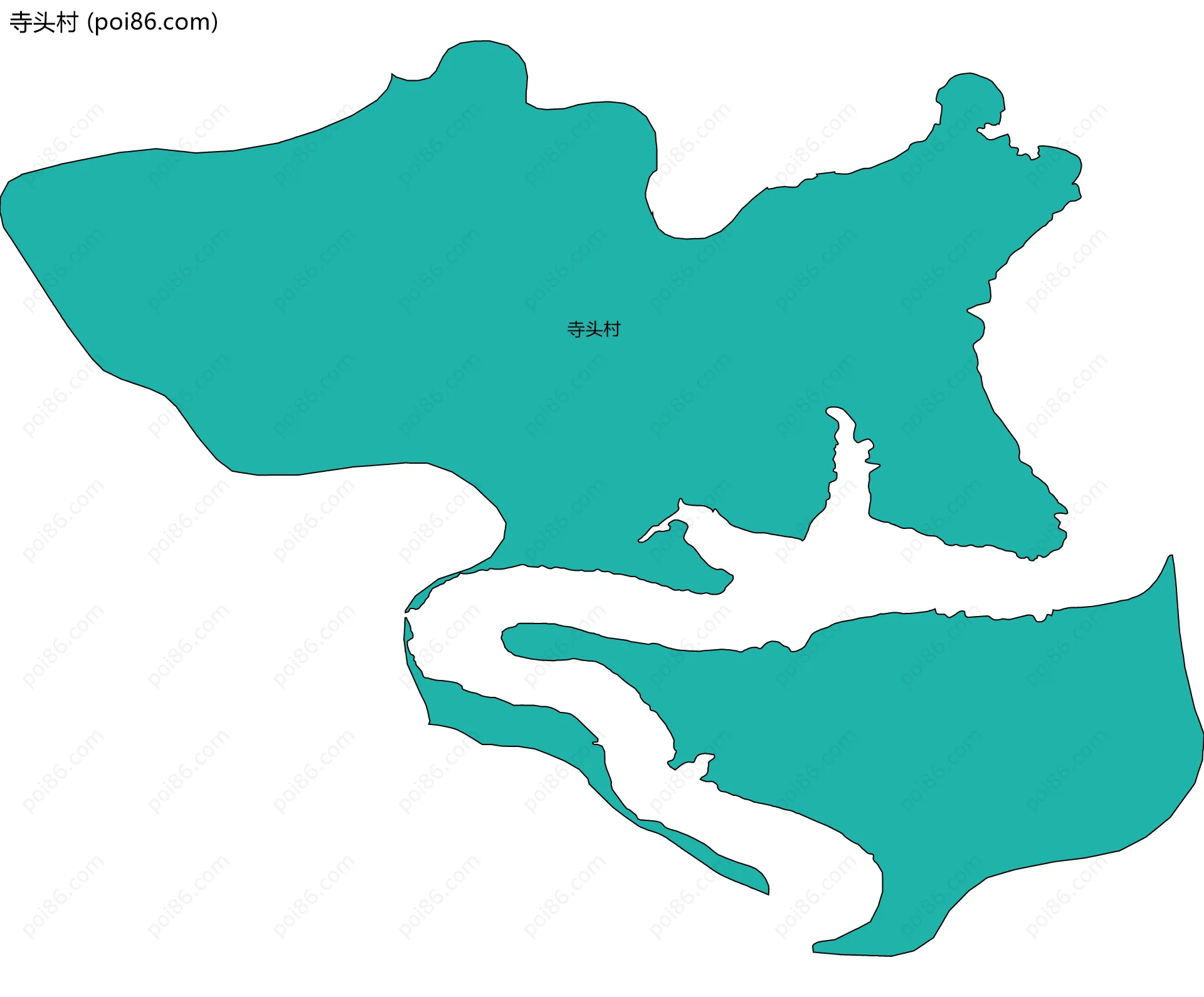 寺头村边界地图