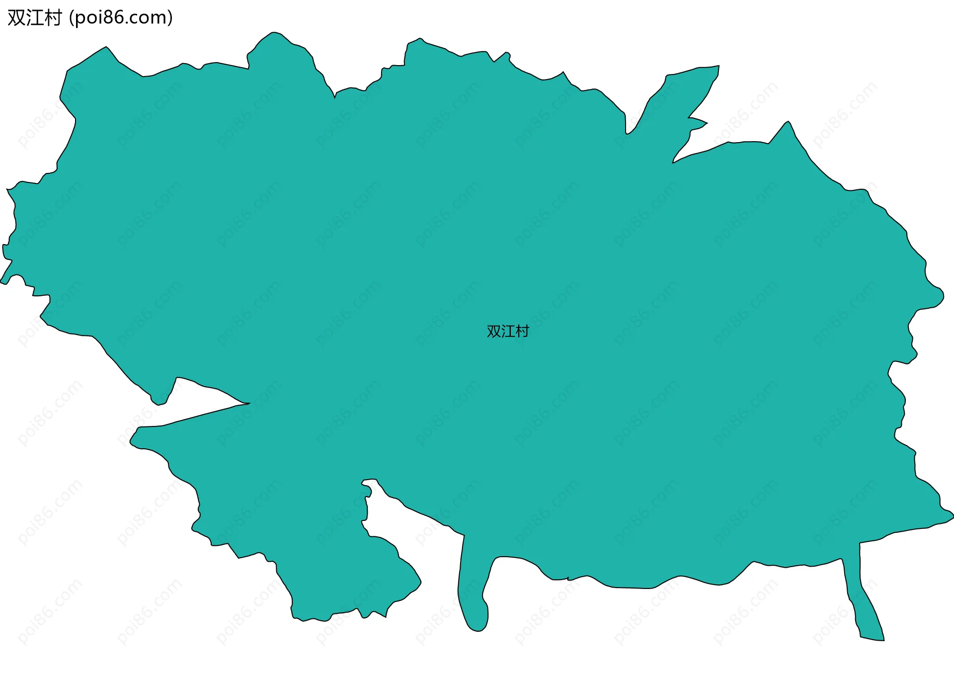 双江村边界地图