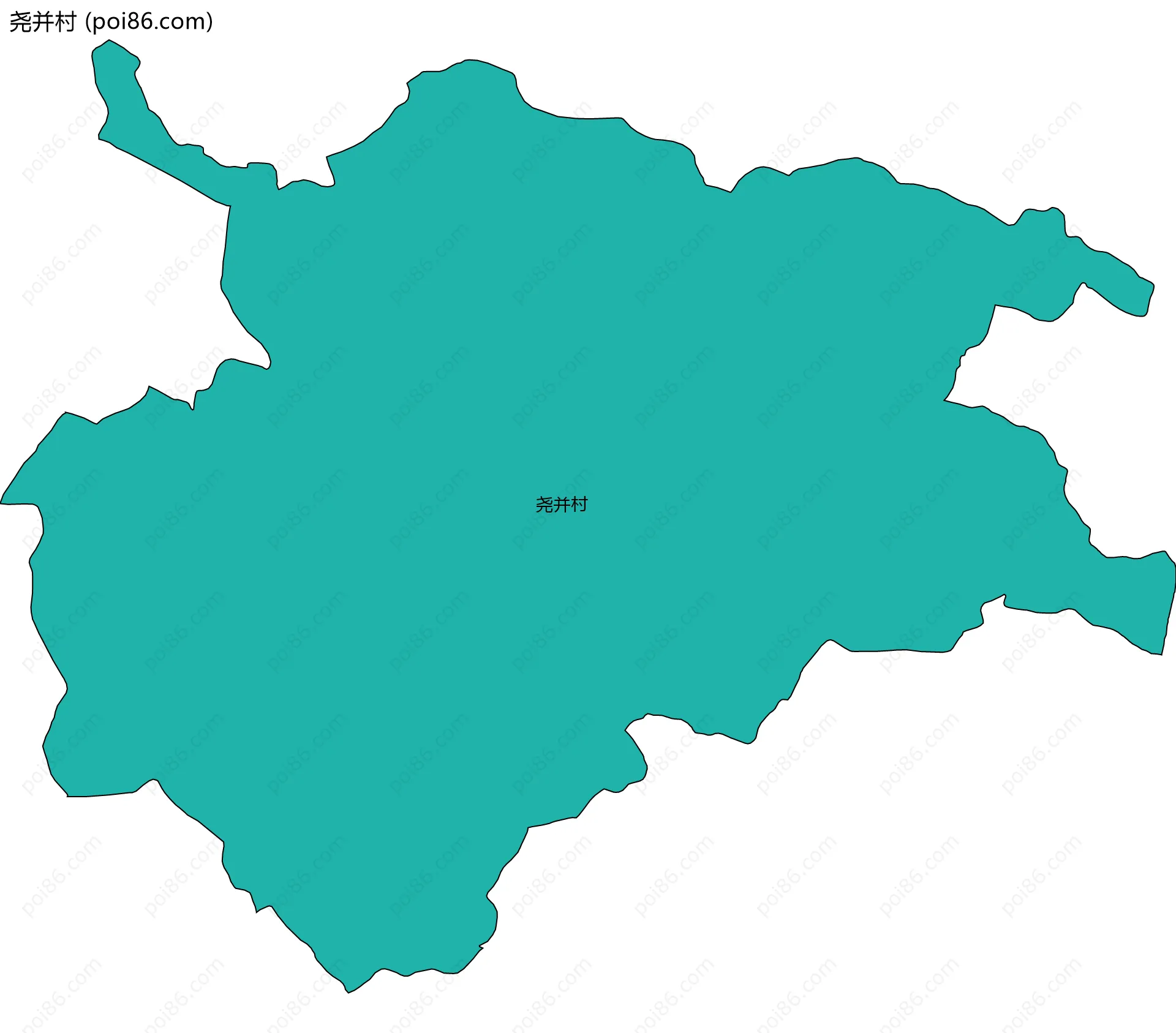 尧并村边界地图