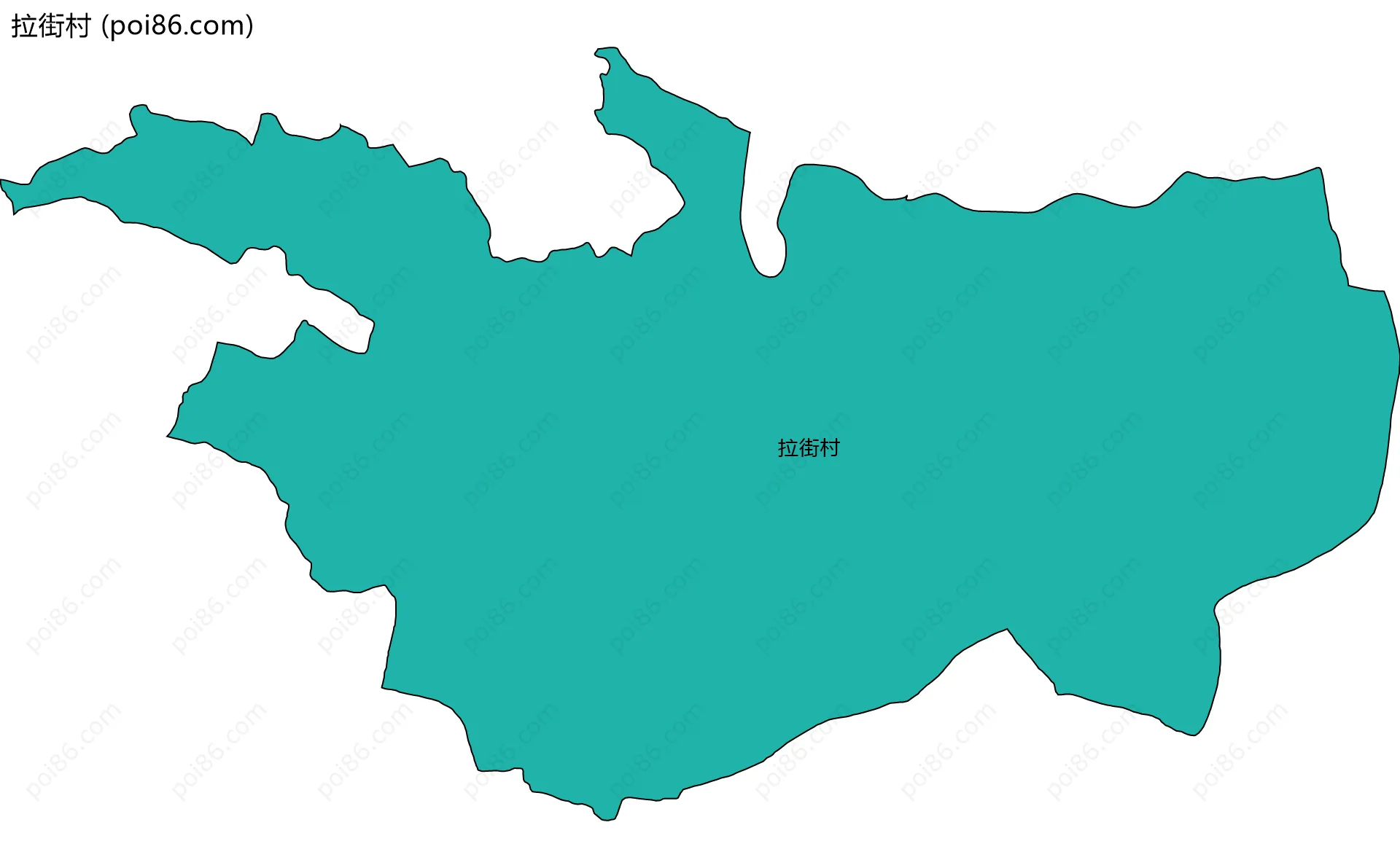 拉街村边界地图