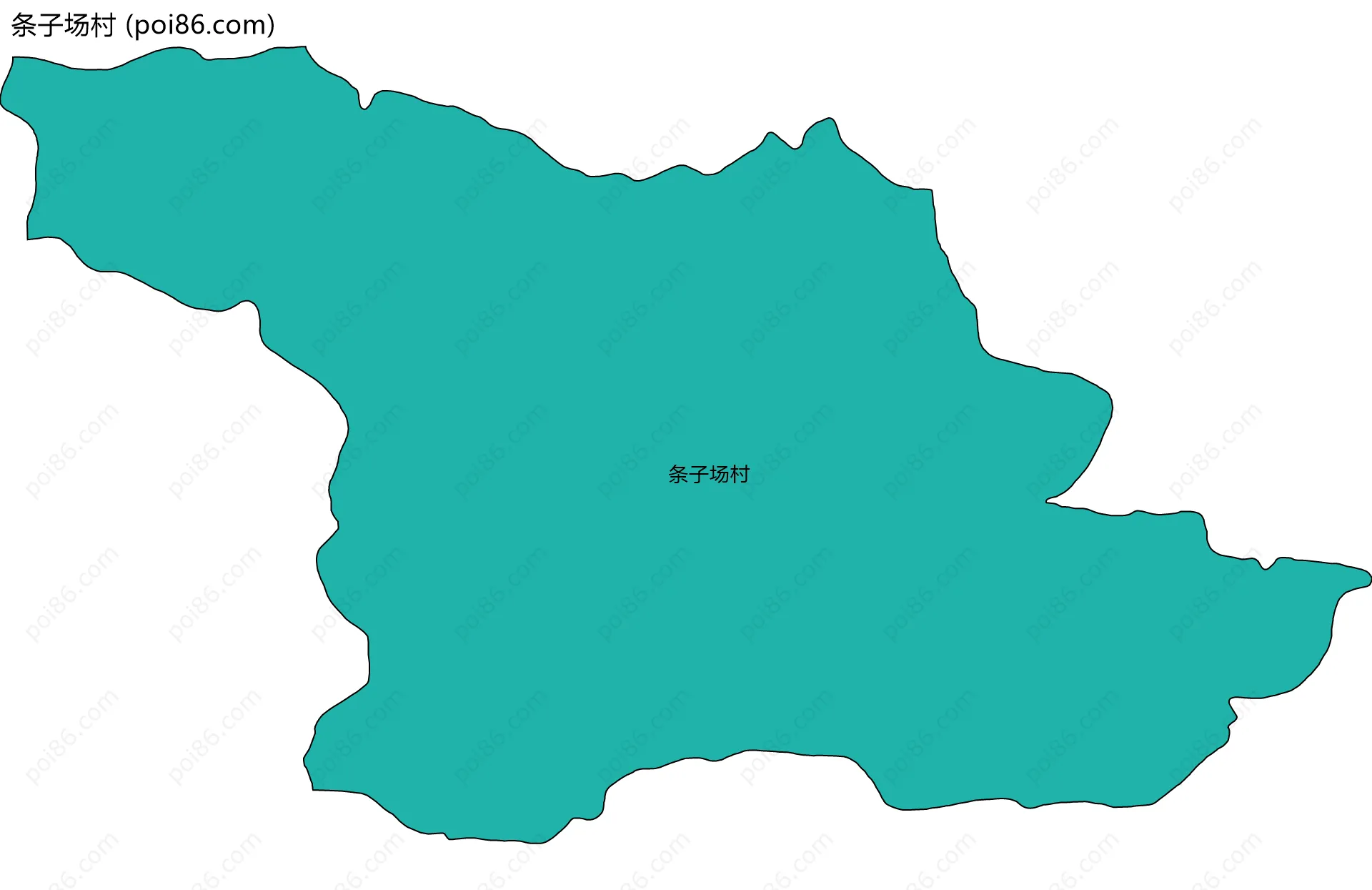 条子场村边界地图