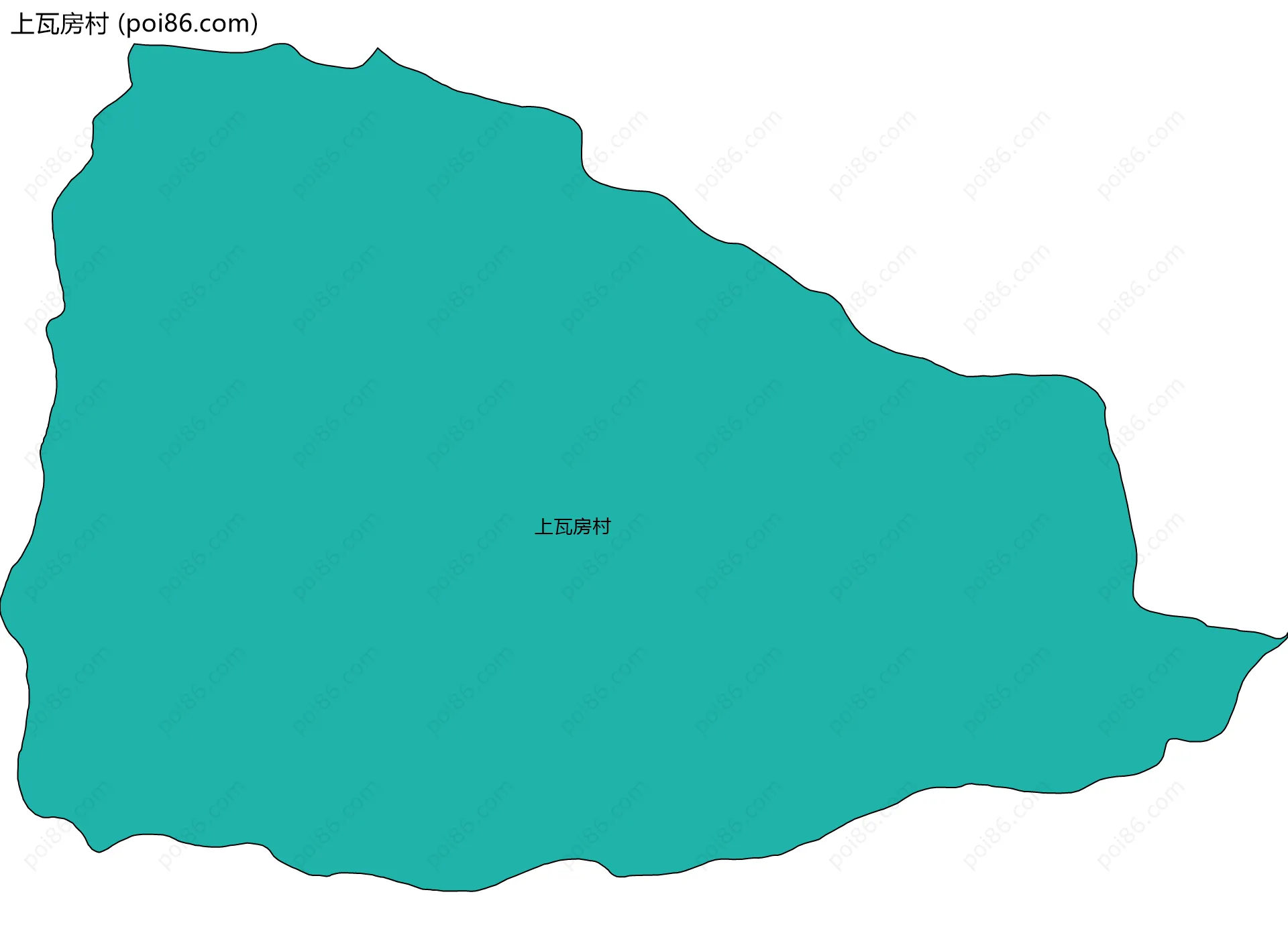 上瓦房村边界地图