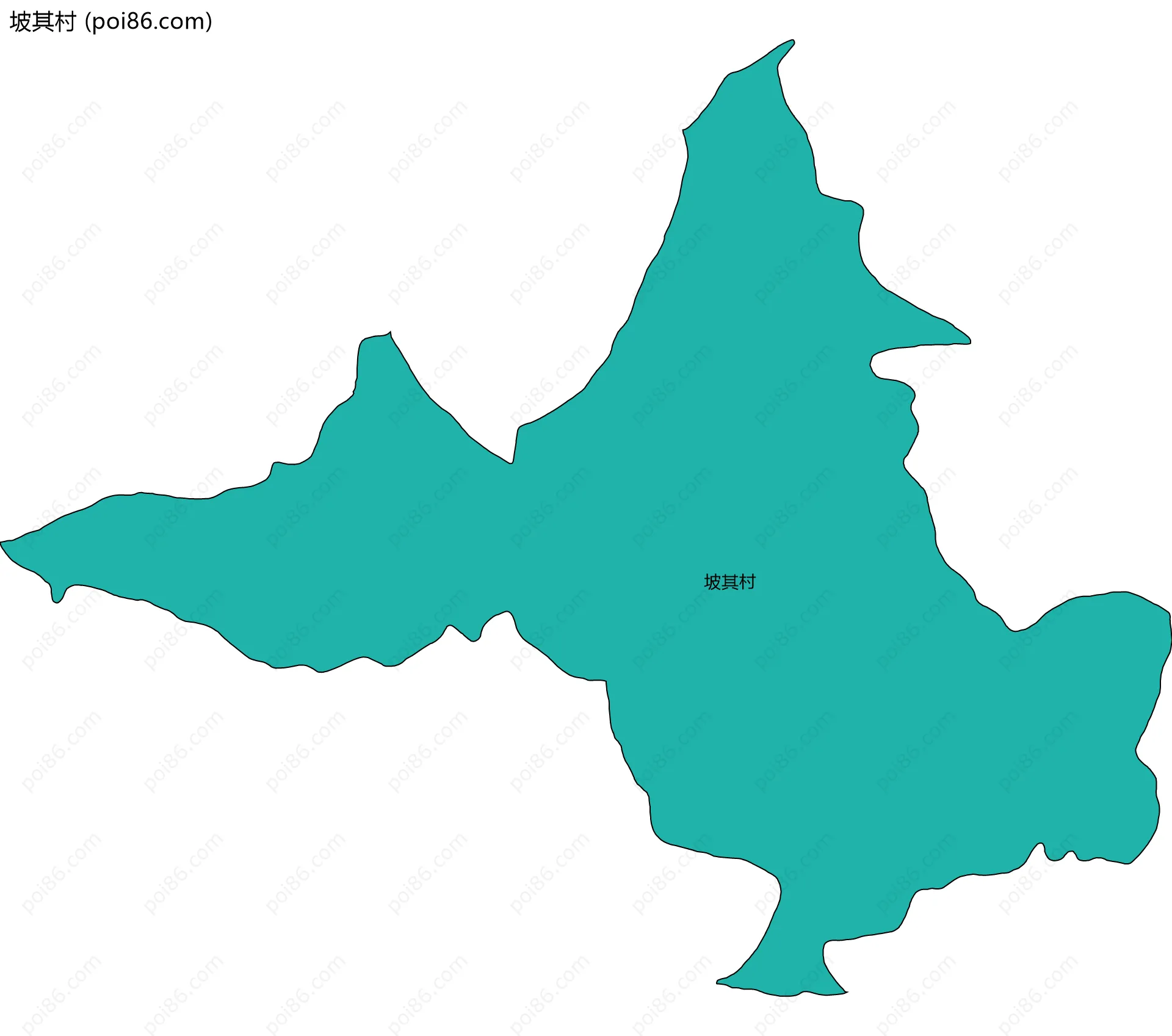 坡其村边界地图