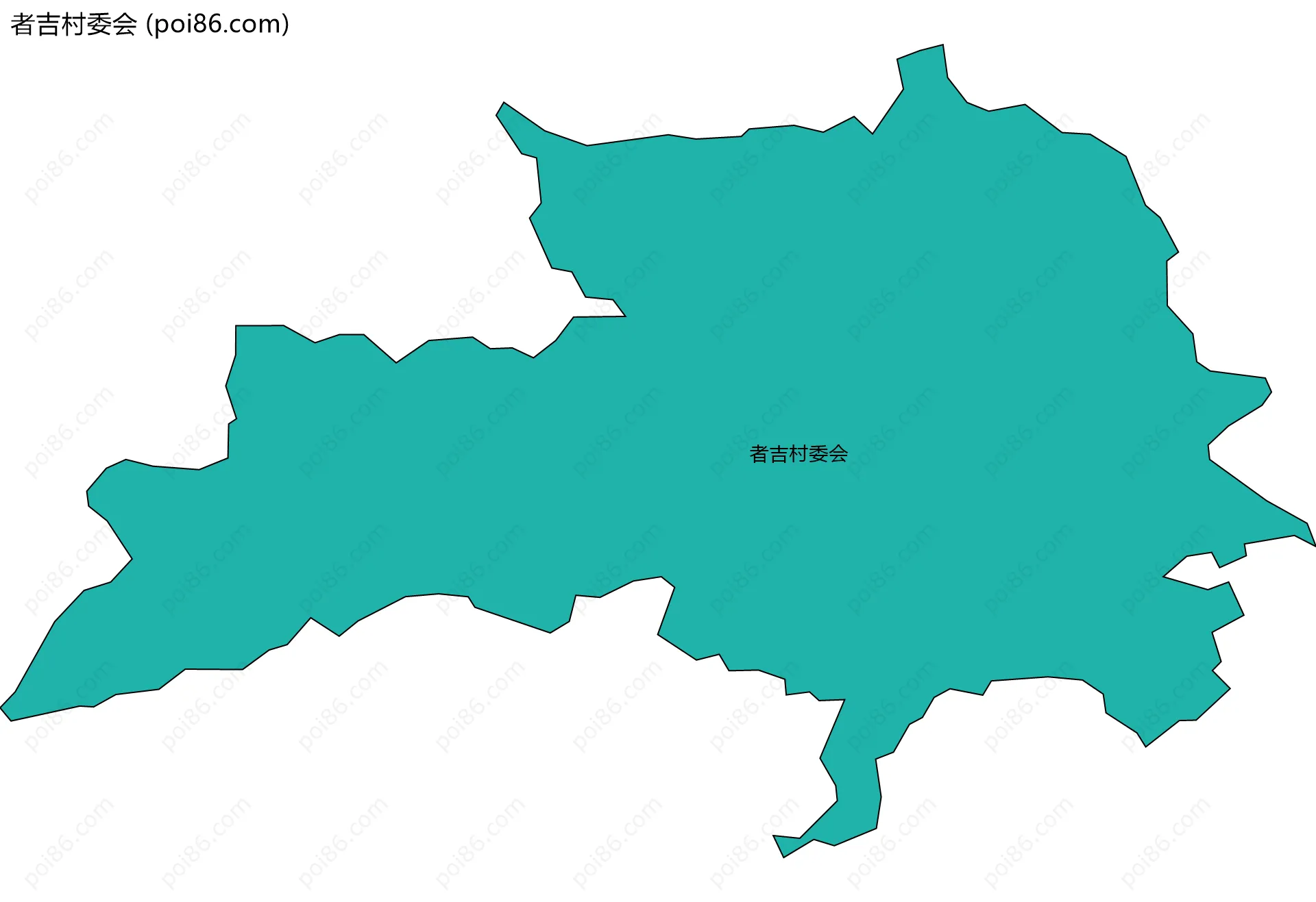 者吉村委会边界地图