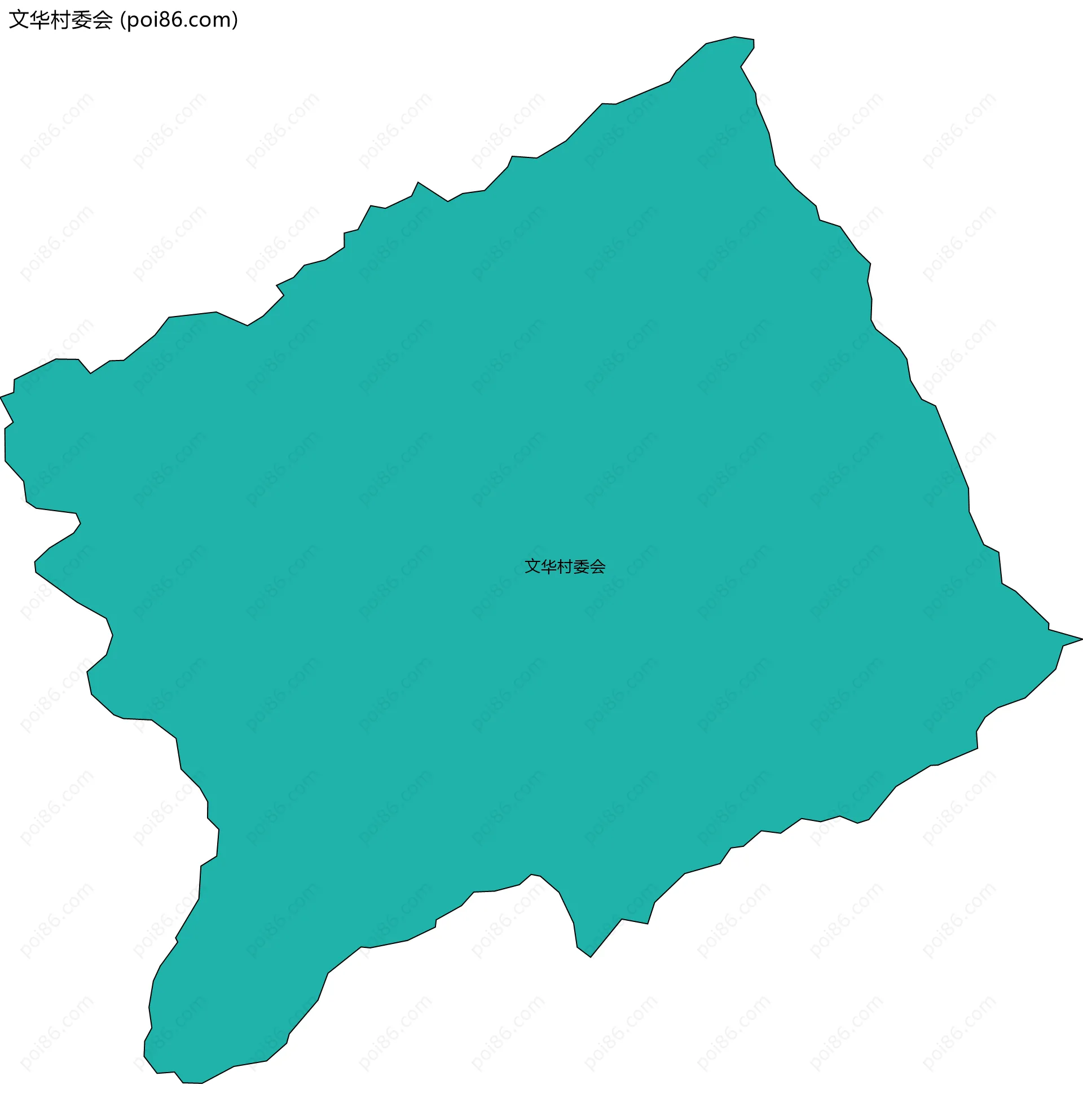 文华村委会边界地图