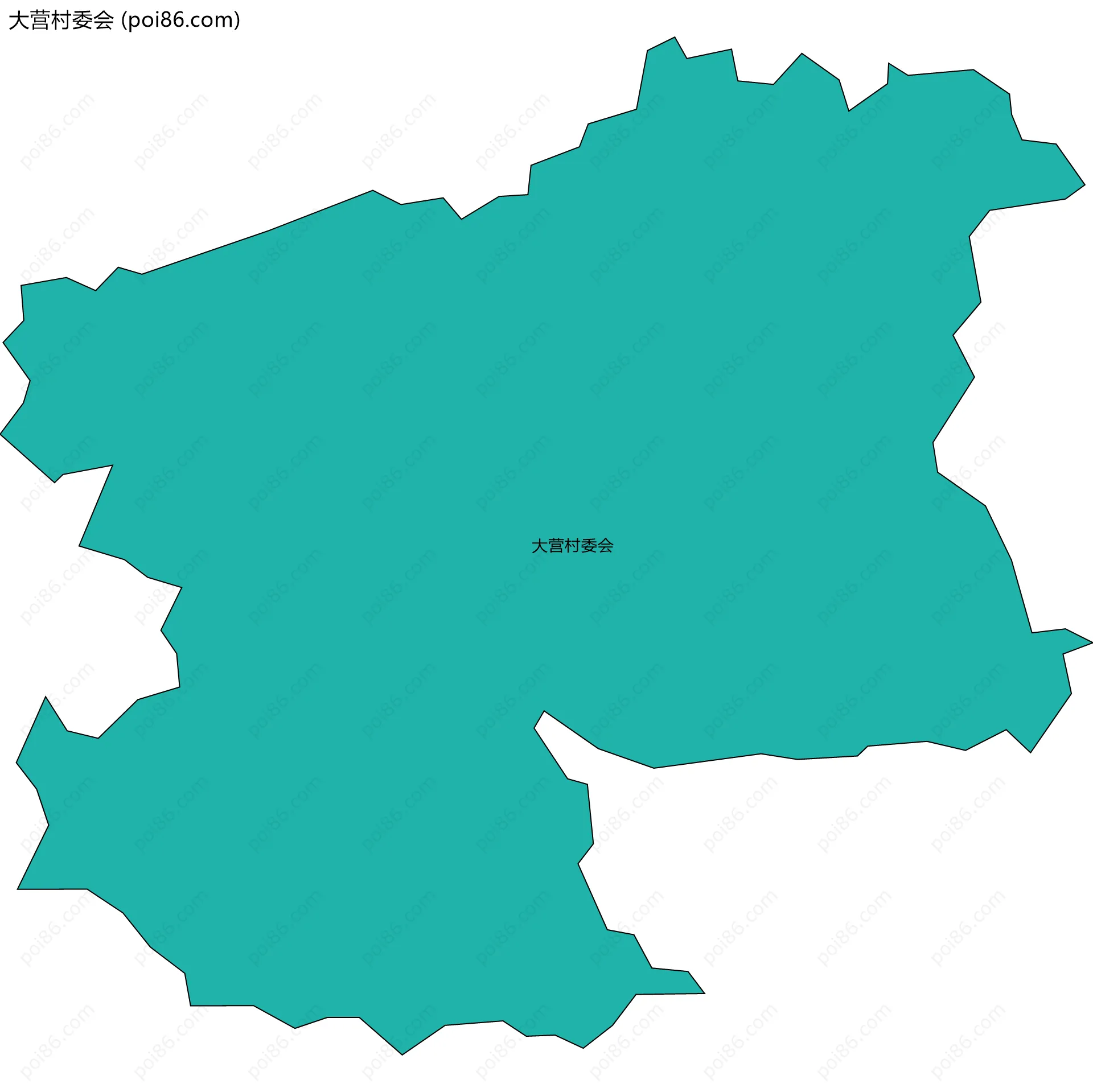 大营村委会边界地图