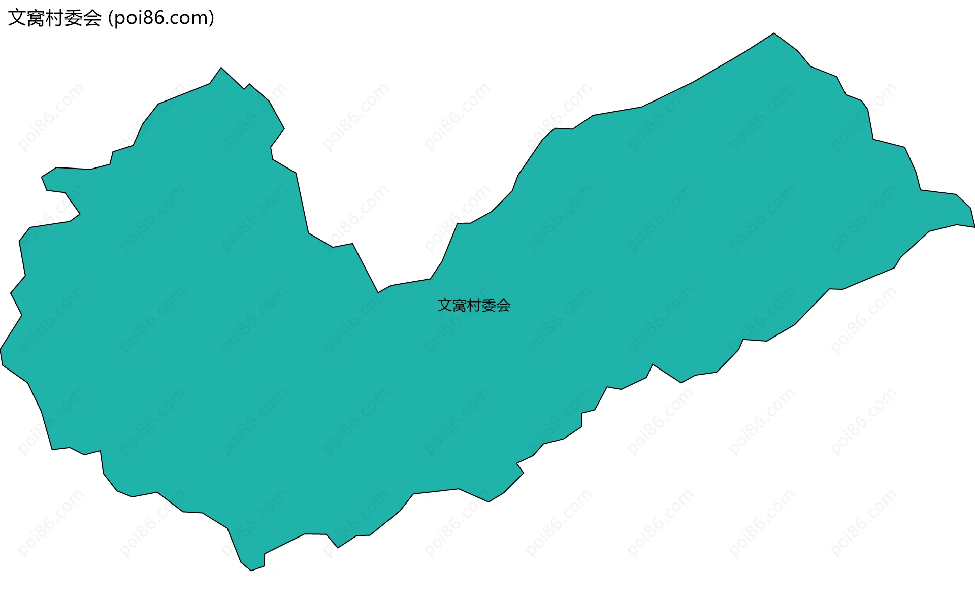 文窝村委会边界地图