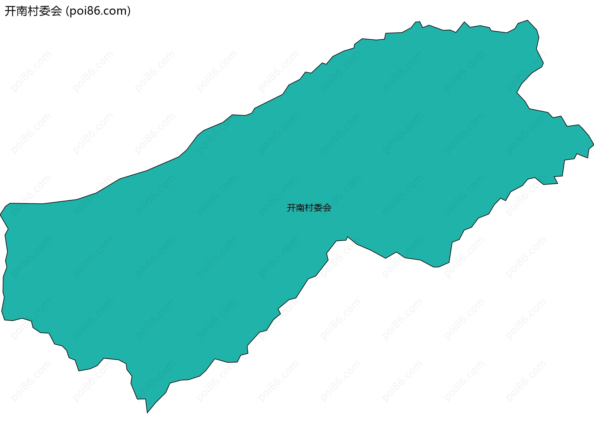 开南村委会边界地图