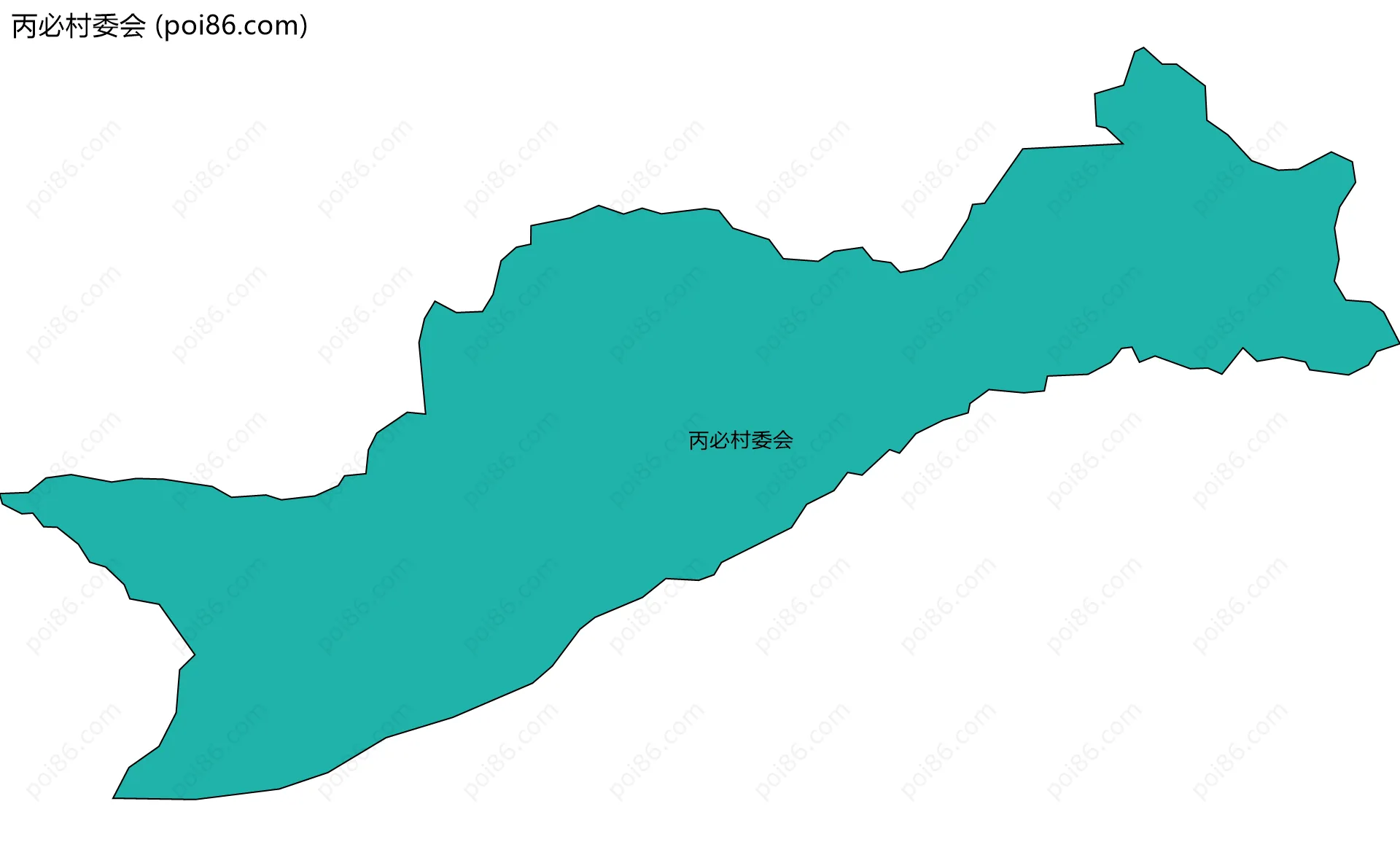 丙必村委会边界地图