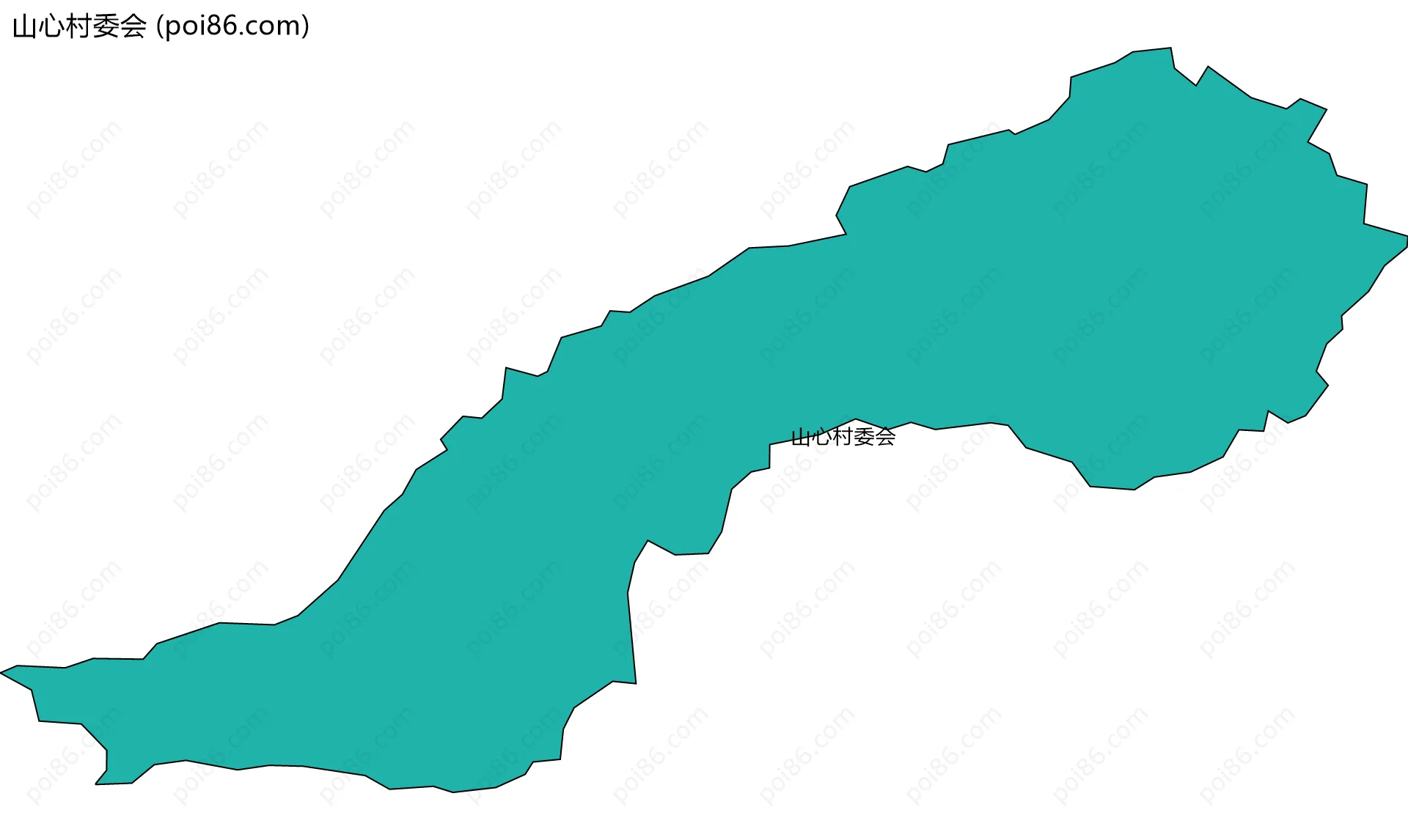 山心村委会边界地图