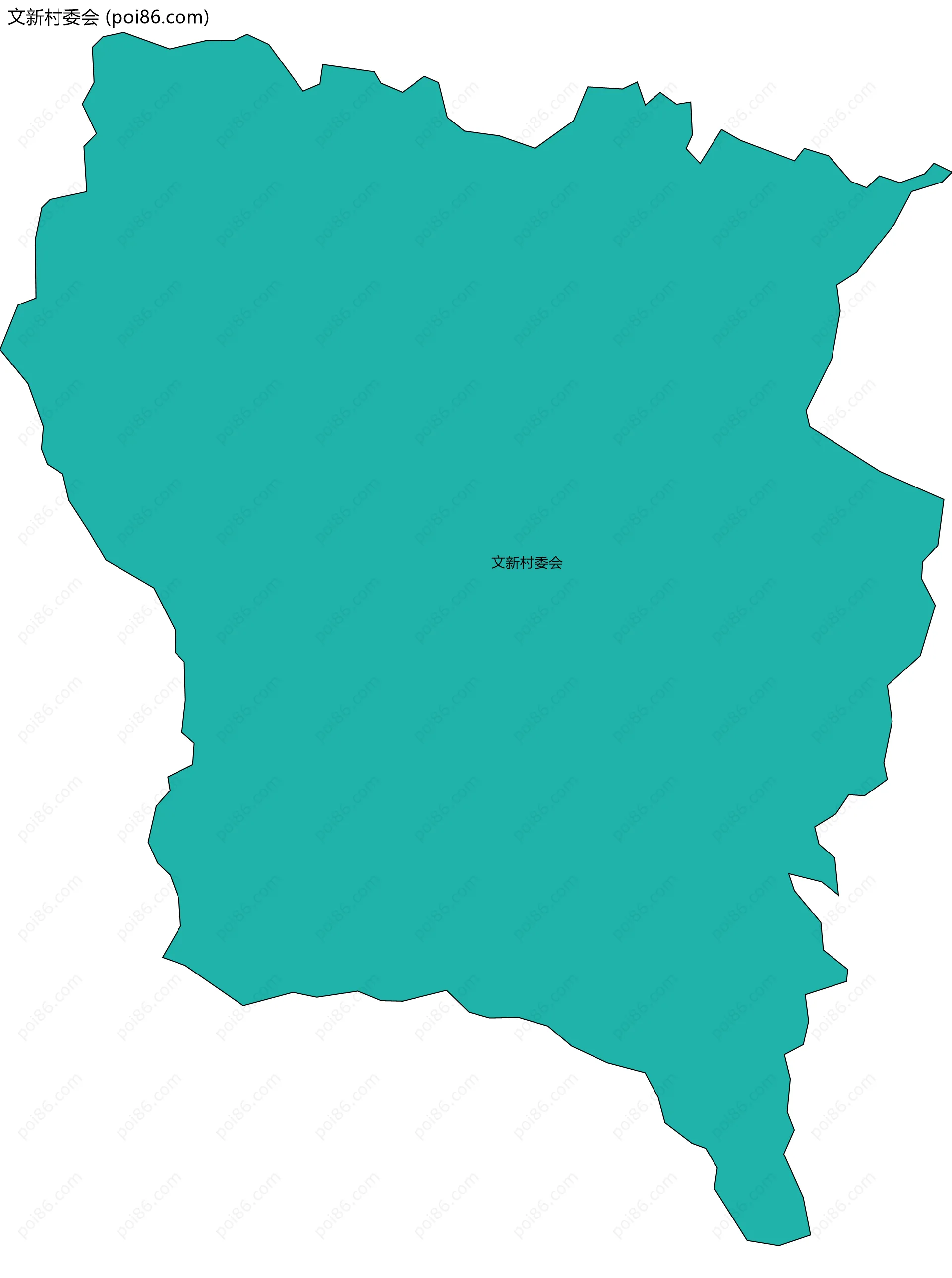 文新村委会边界地图