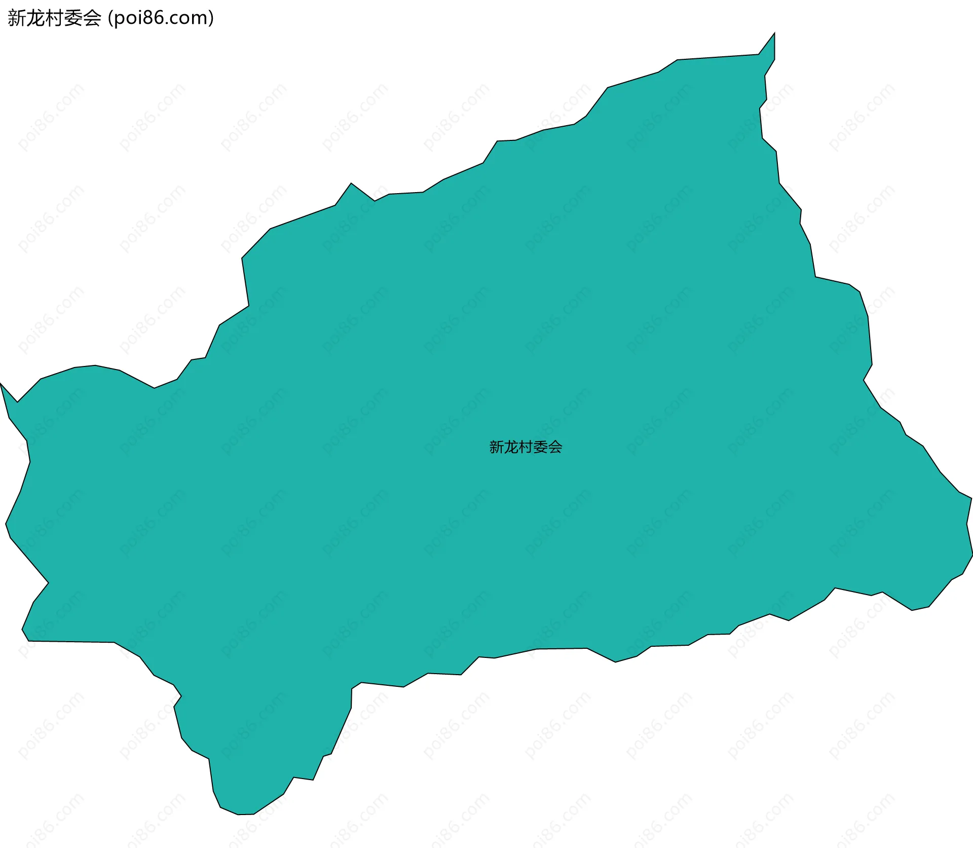 新龙村委会边界地图
