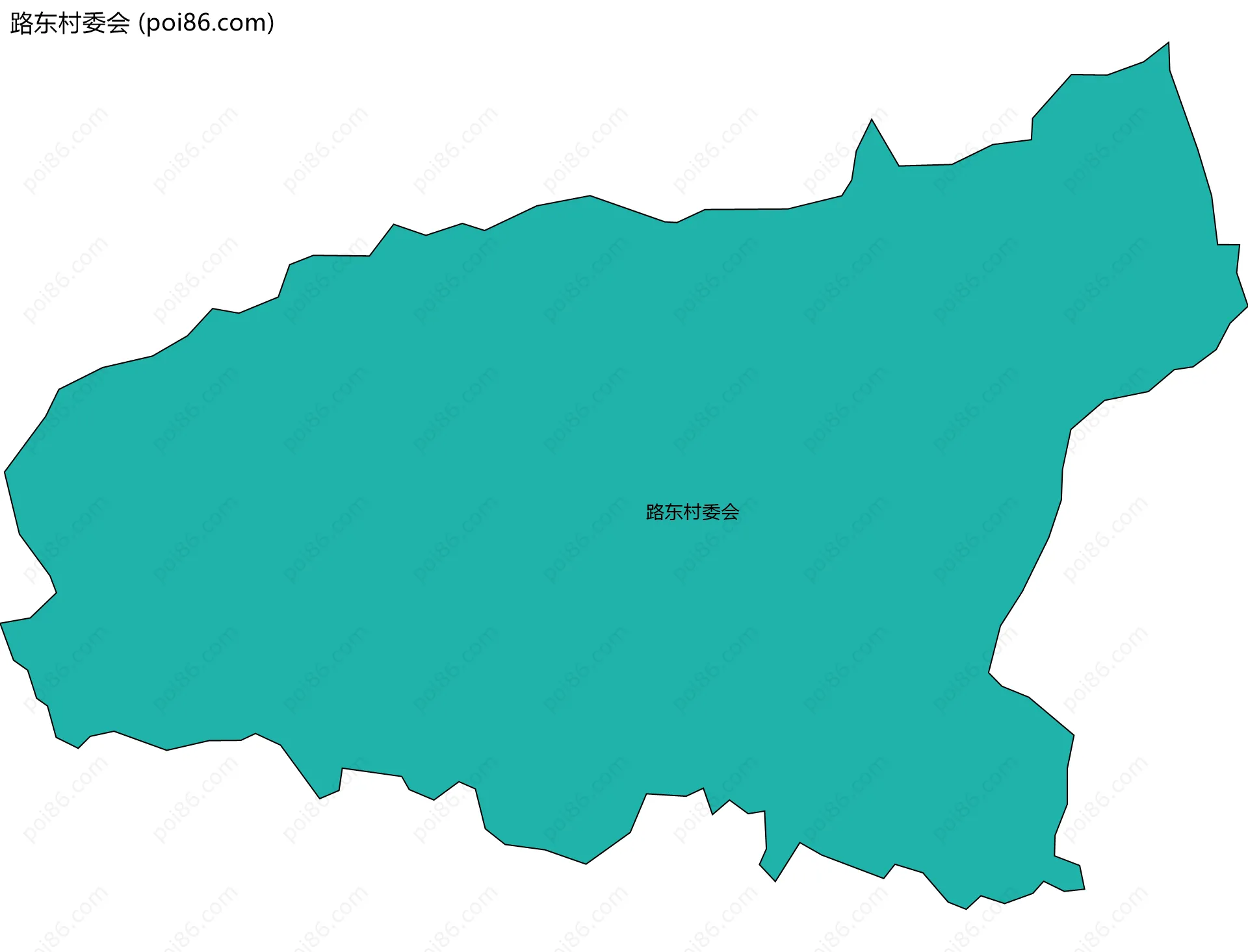 路东村委会边界地图