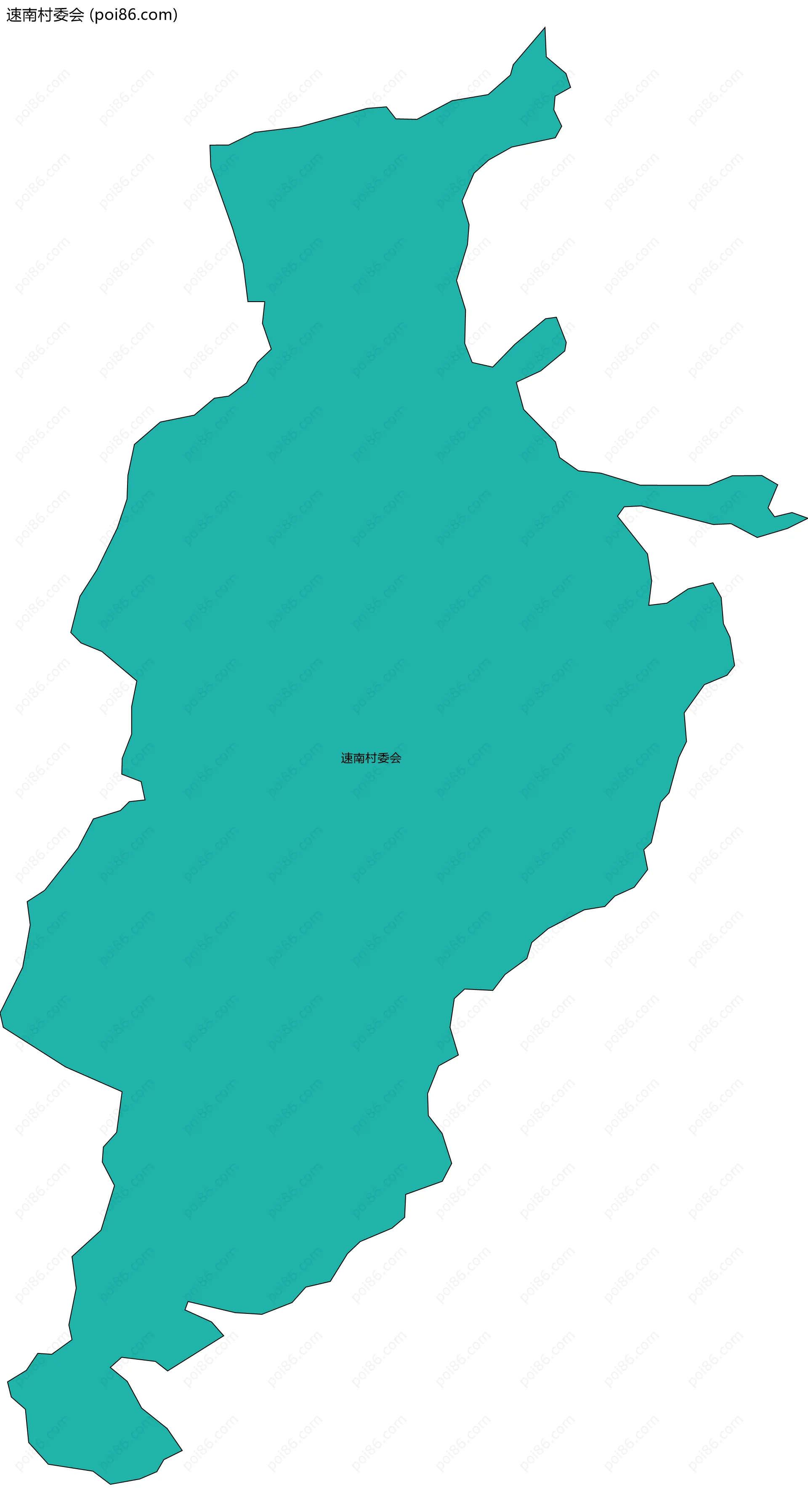 速南村委会边界地图