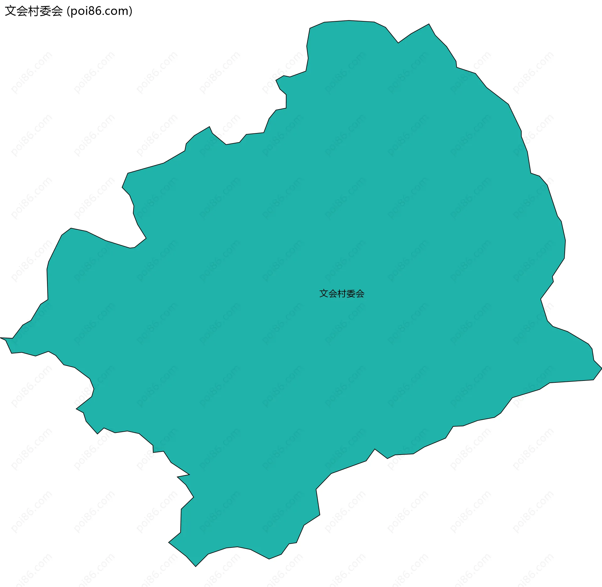 文会村委会边界地图