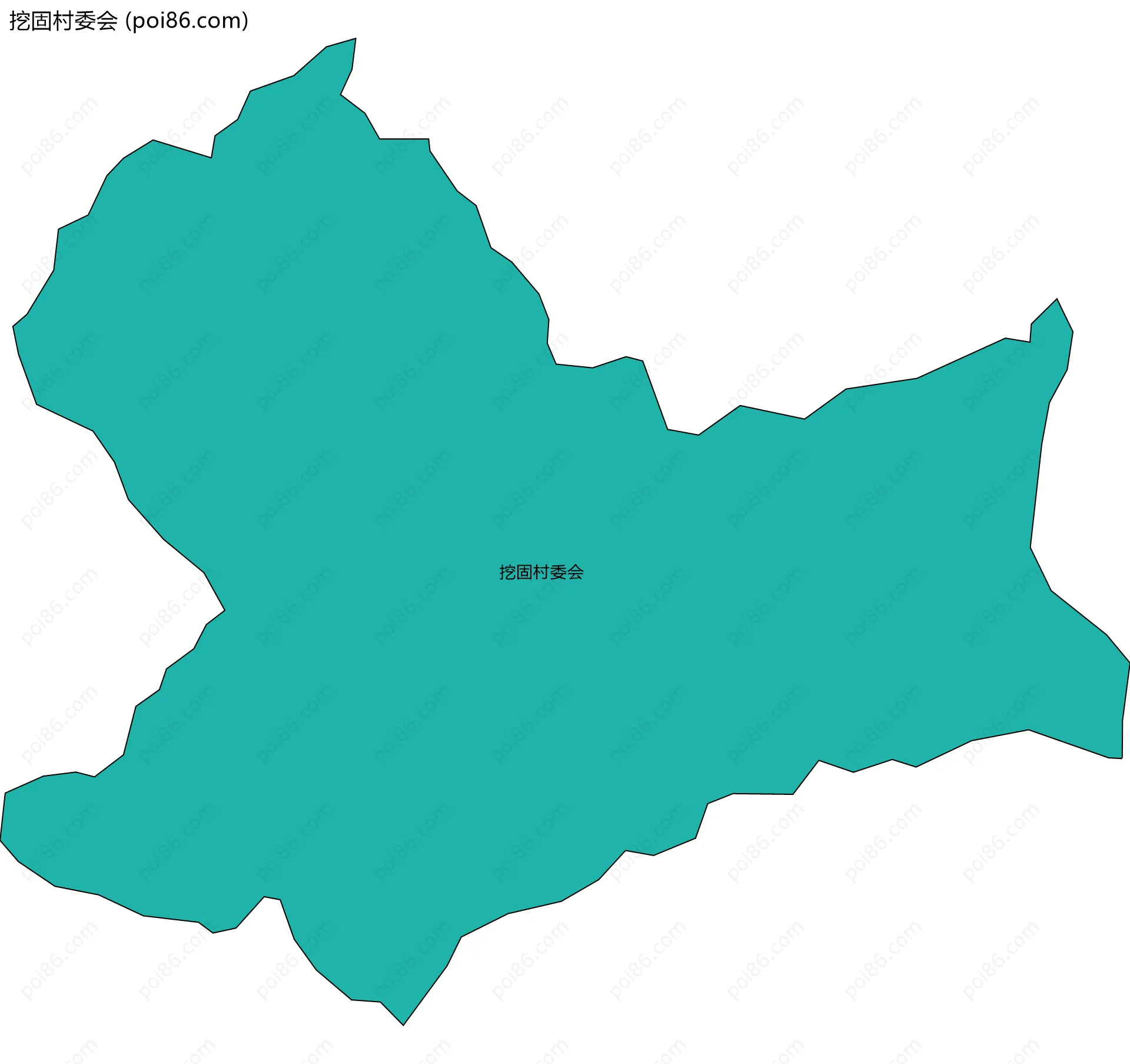 挖固村委会边界地图