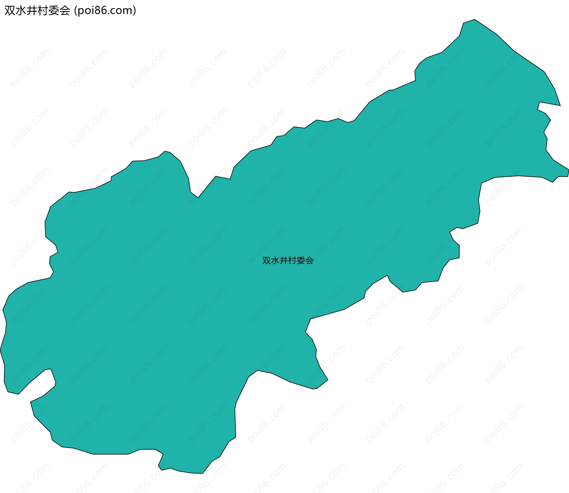 双水井村委会边界地图