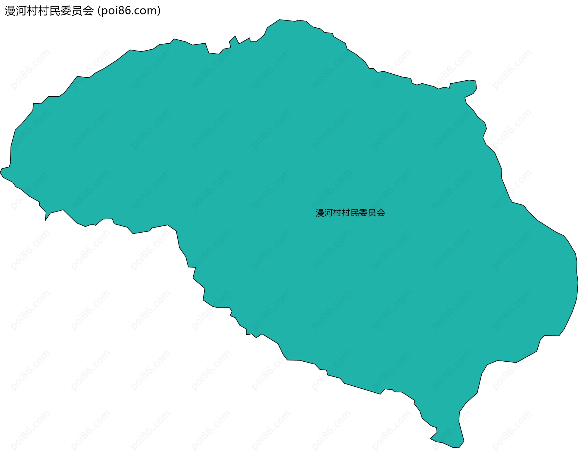 漫河村村民委员会边界地图