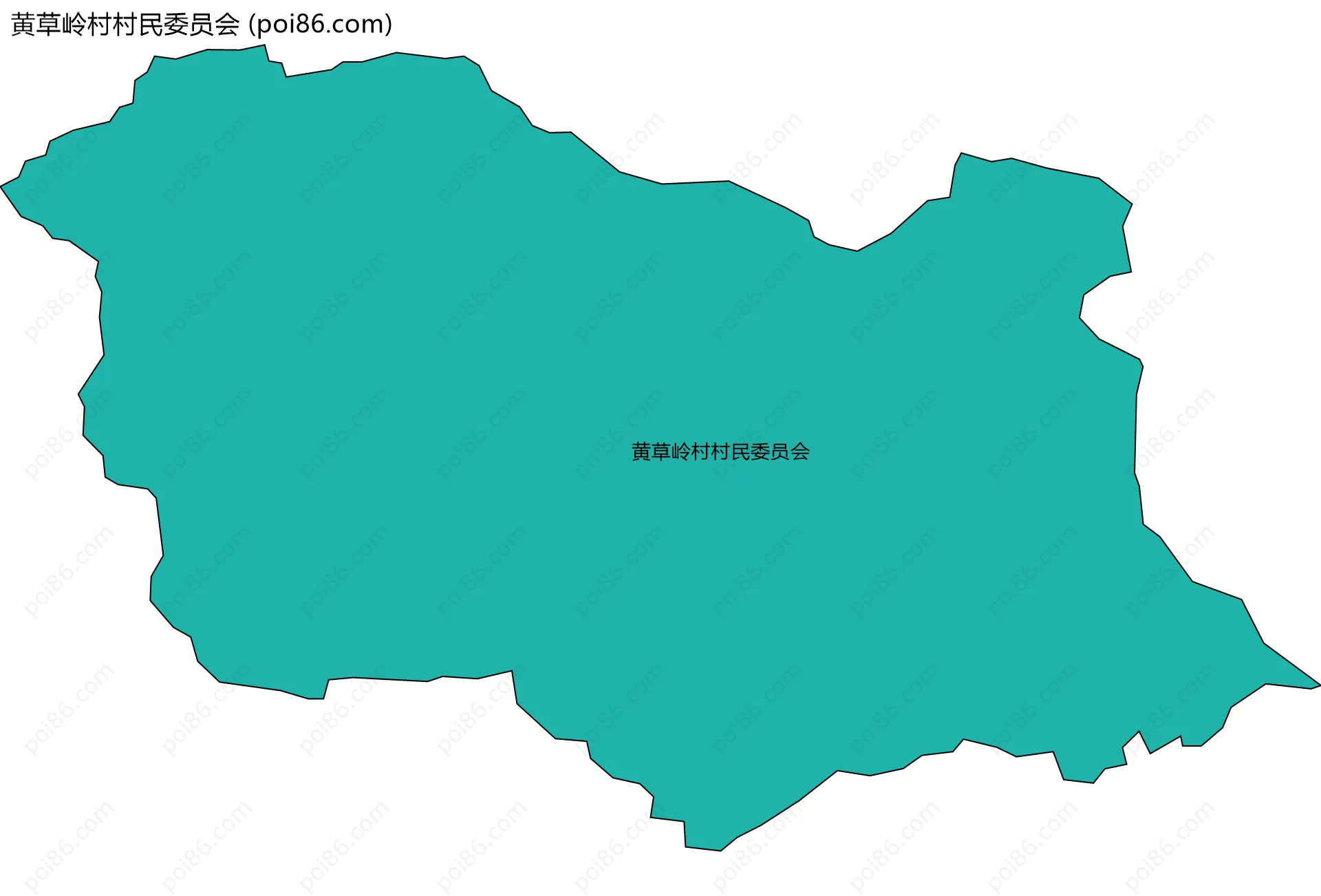 黄草岭村村民委员会边界地图