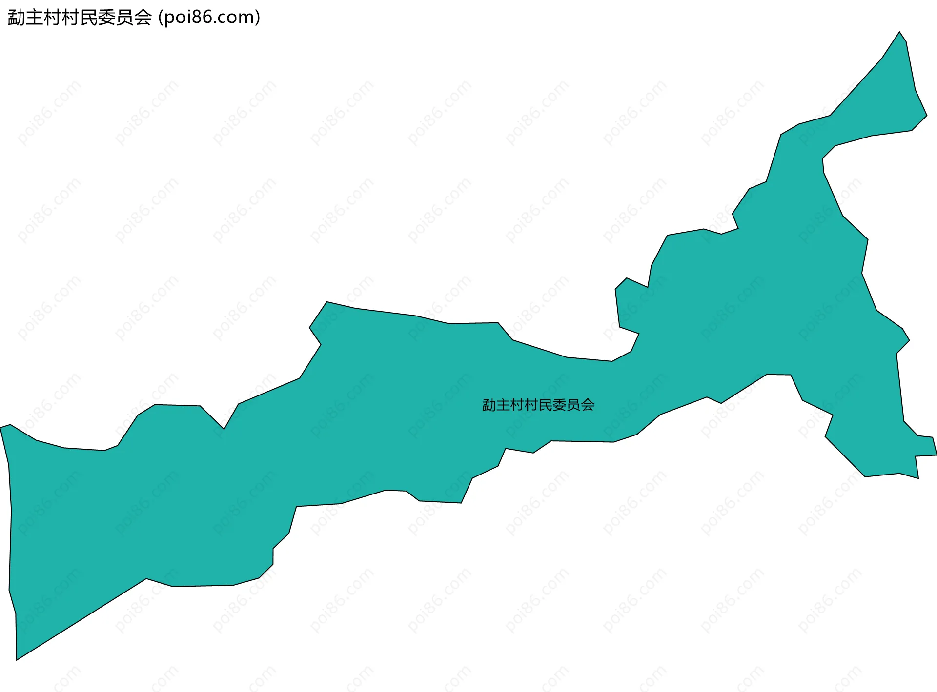 勐主村村民委员会边界地图