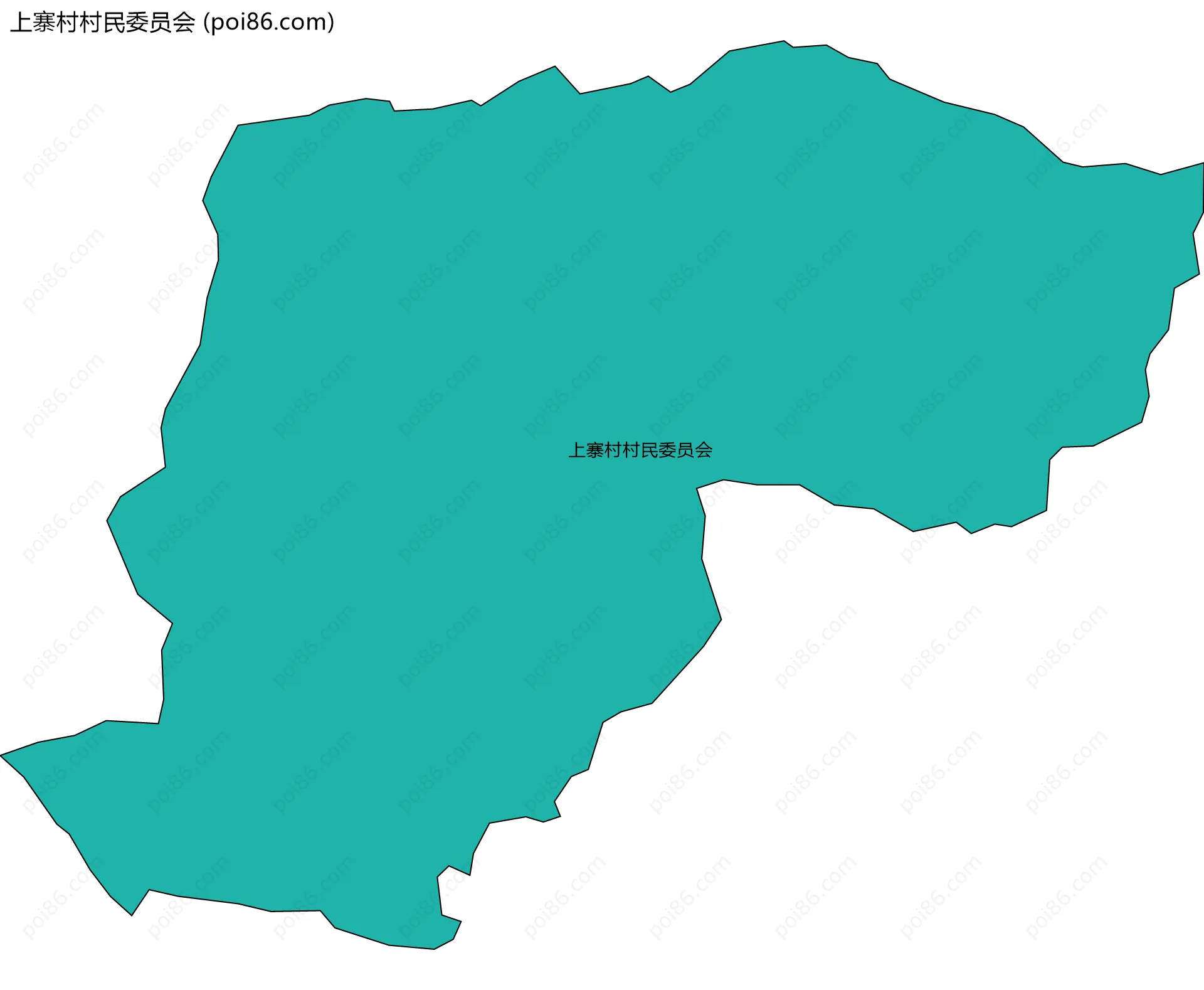 上寨村村民委员会边界地图