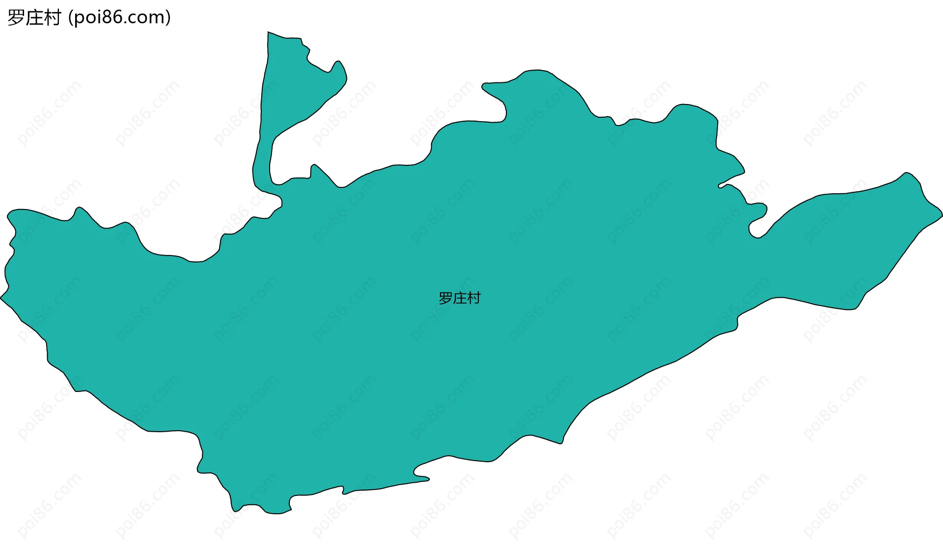 罗庄村边界地图