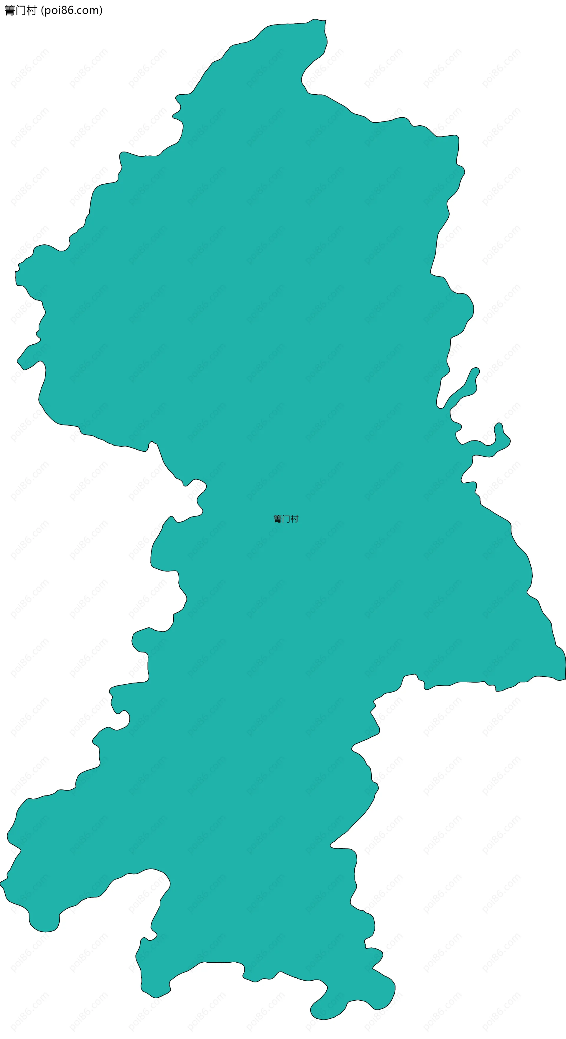 箐门村边界地图