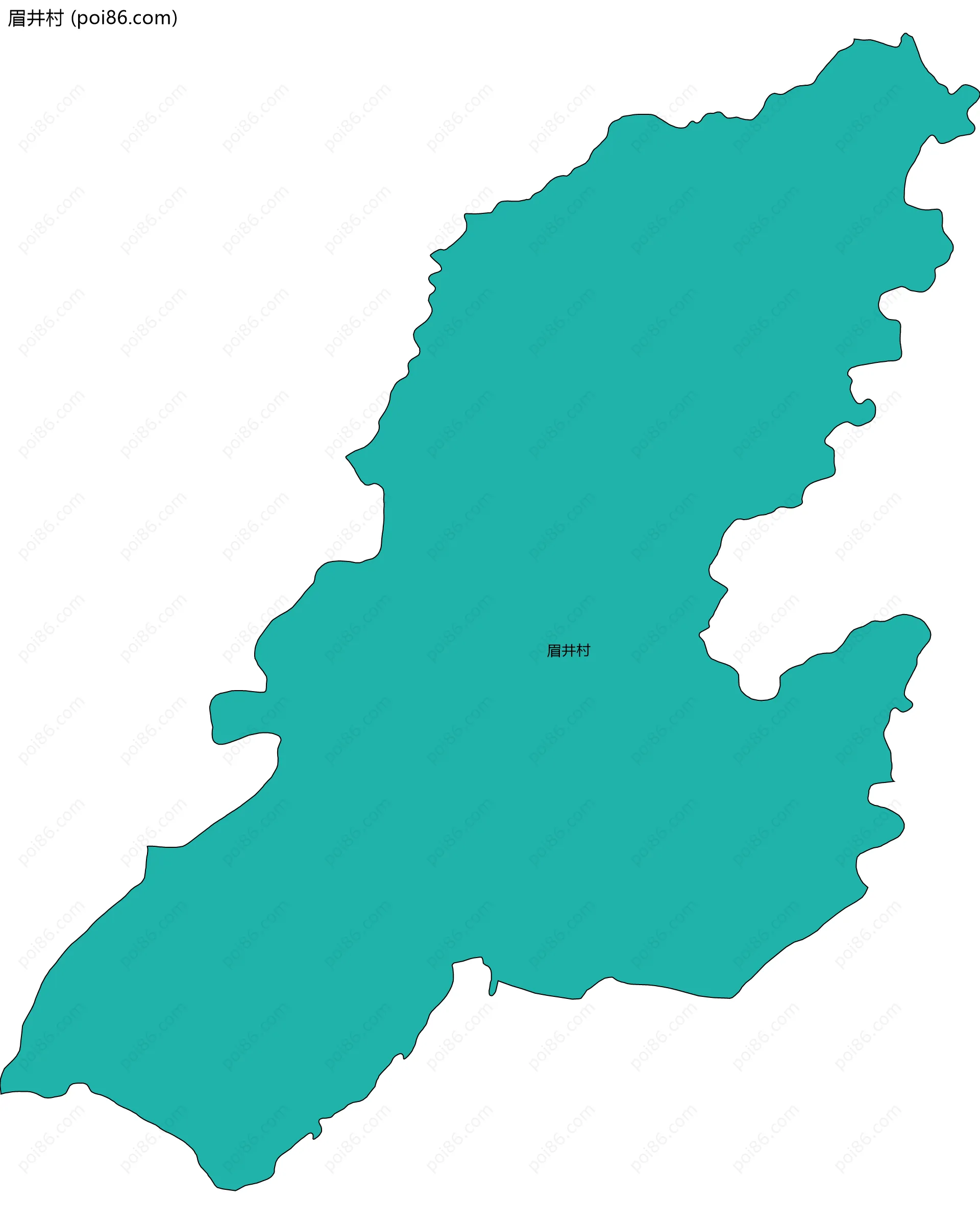 眉井村边界地图