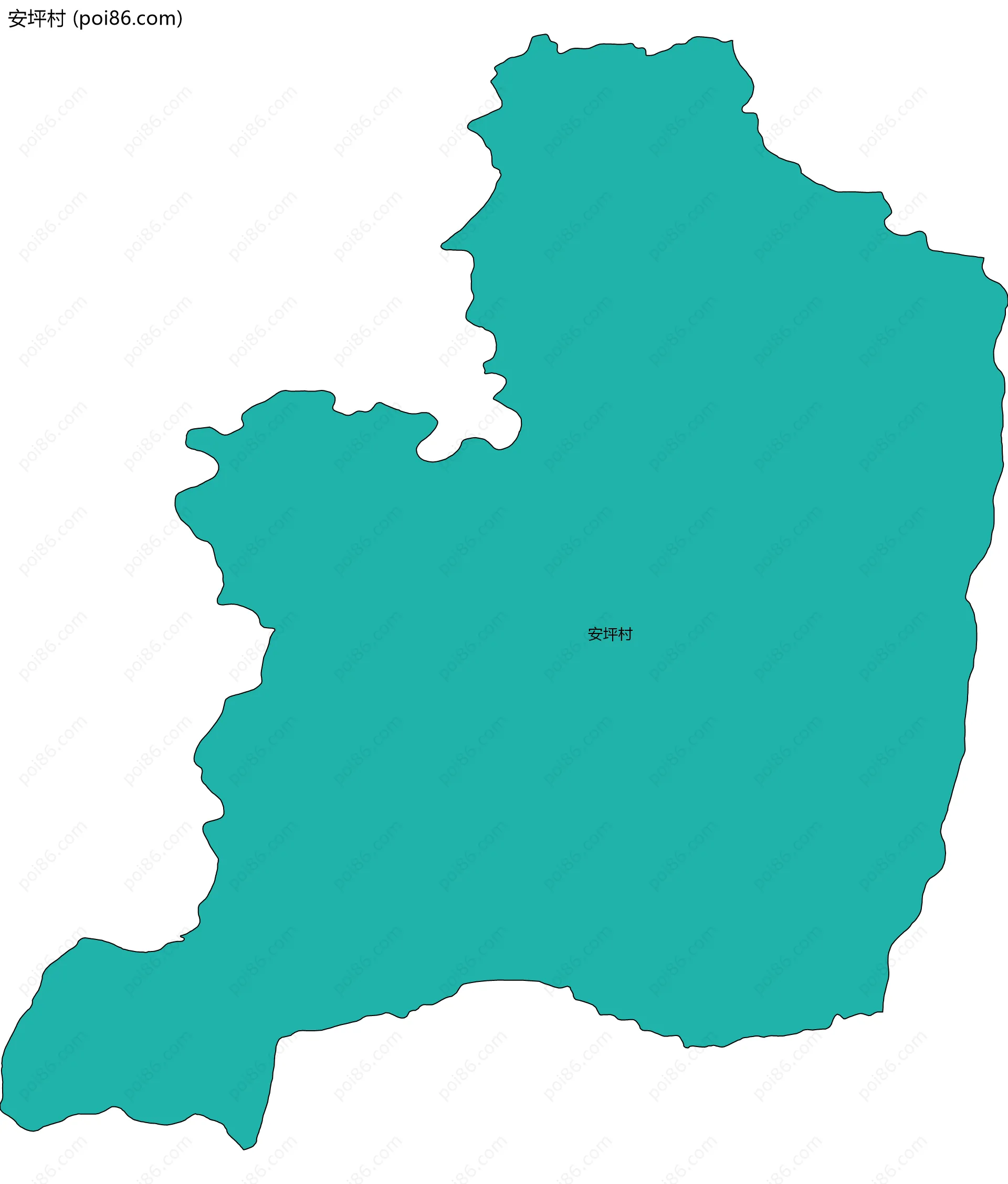 安坪村边界地图