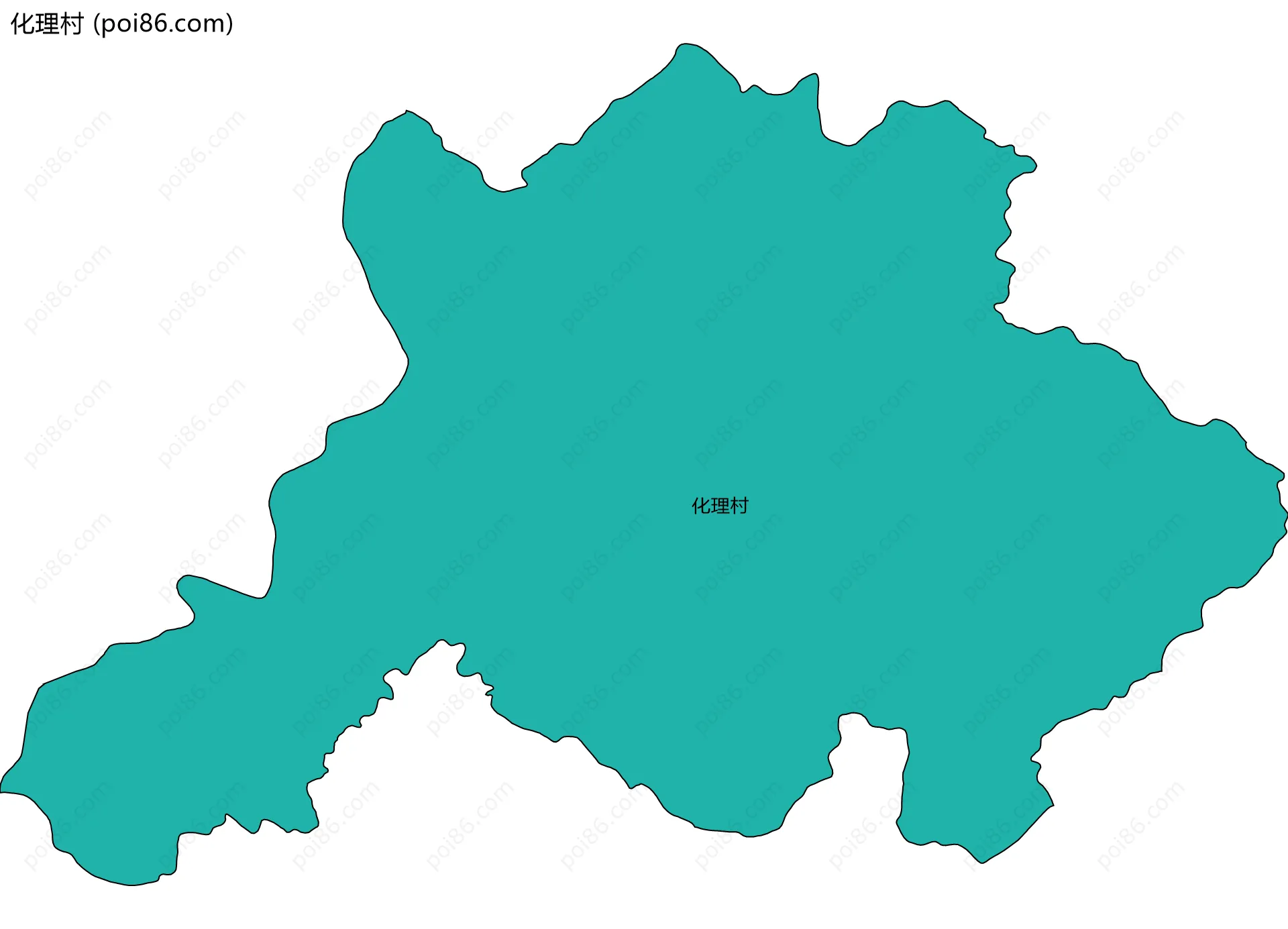 化理村边界地图