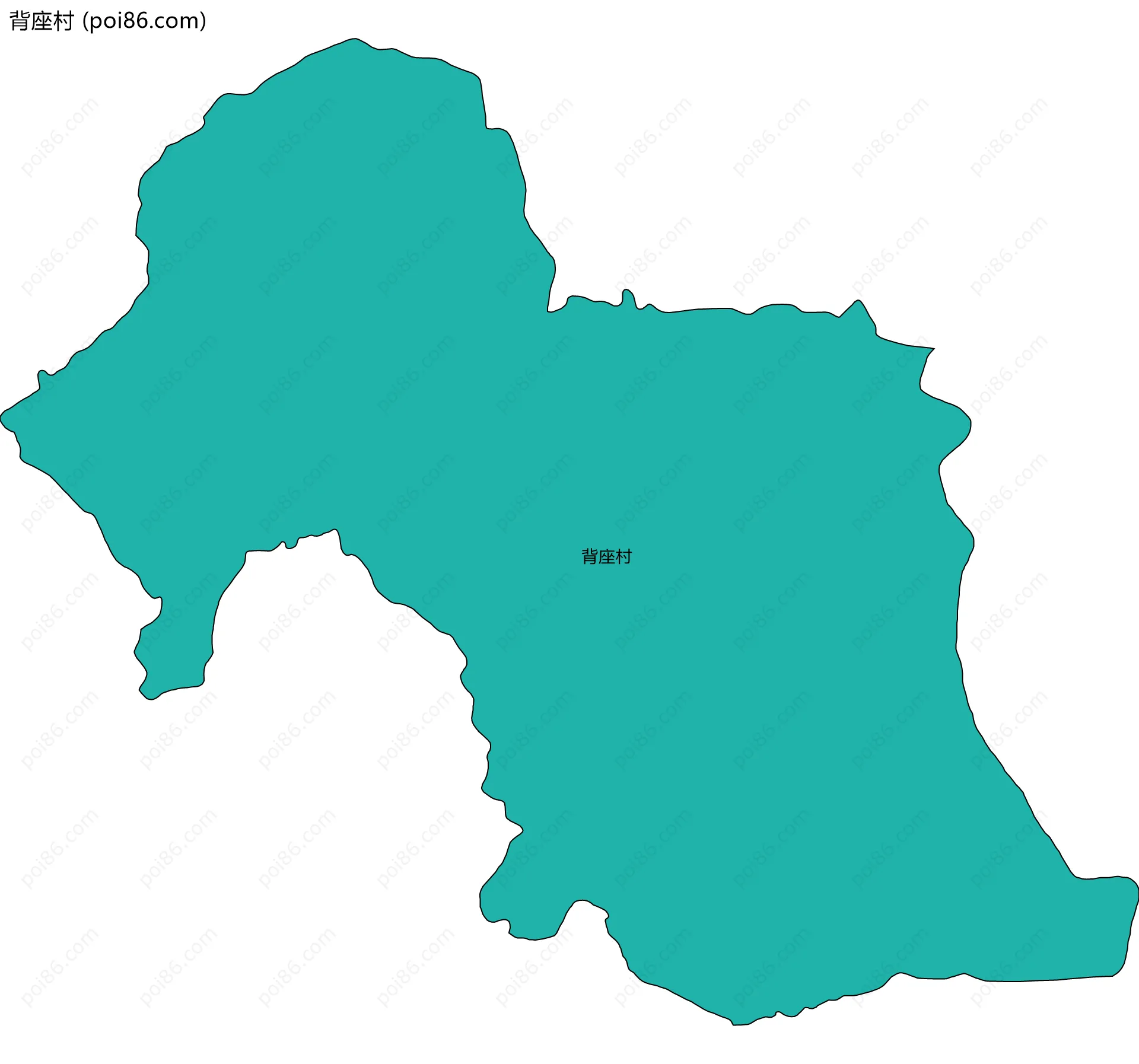 背座村边界地图