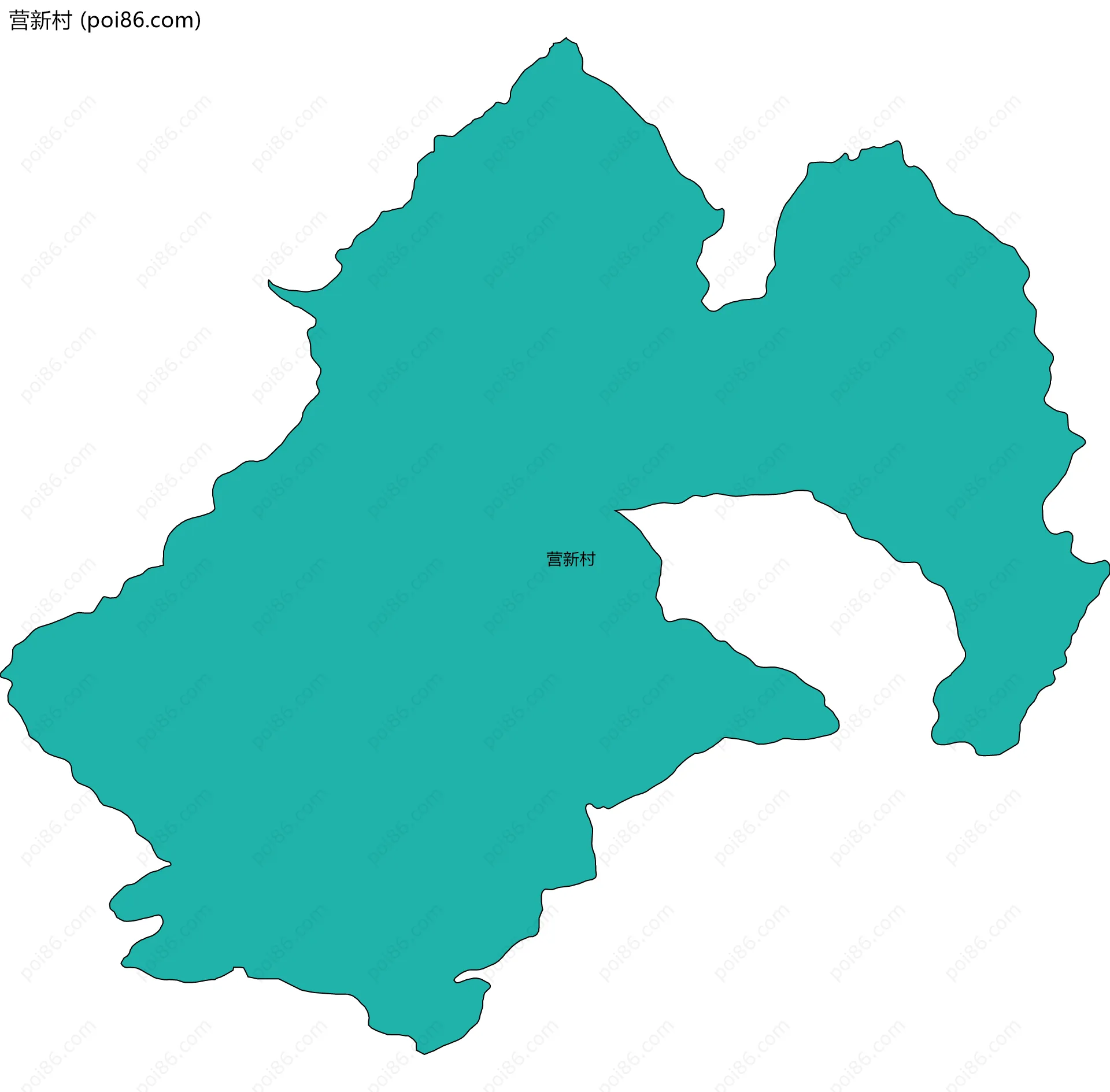 营新村边界地图