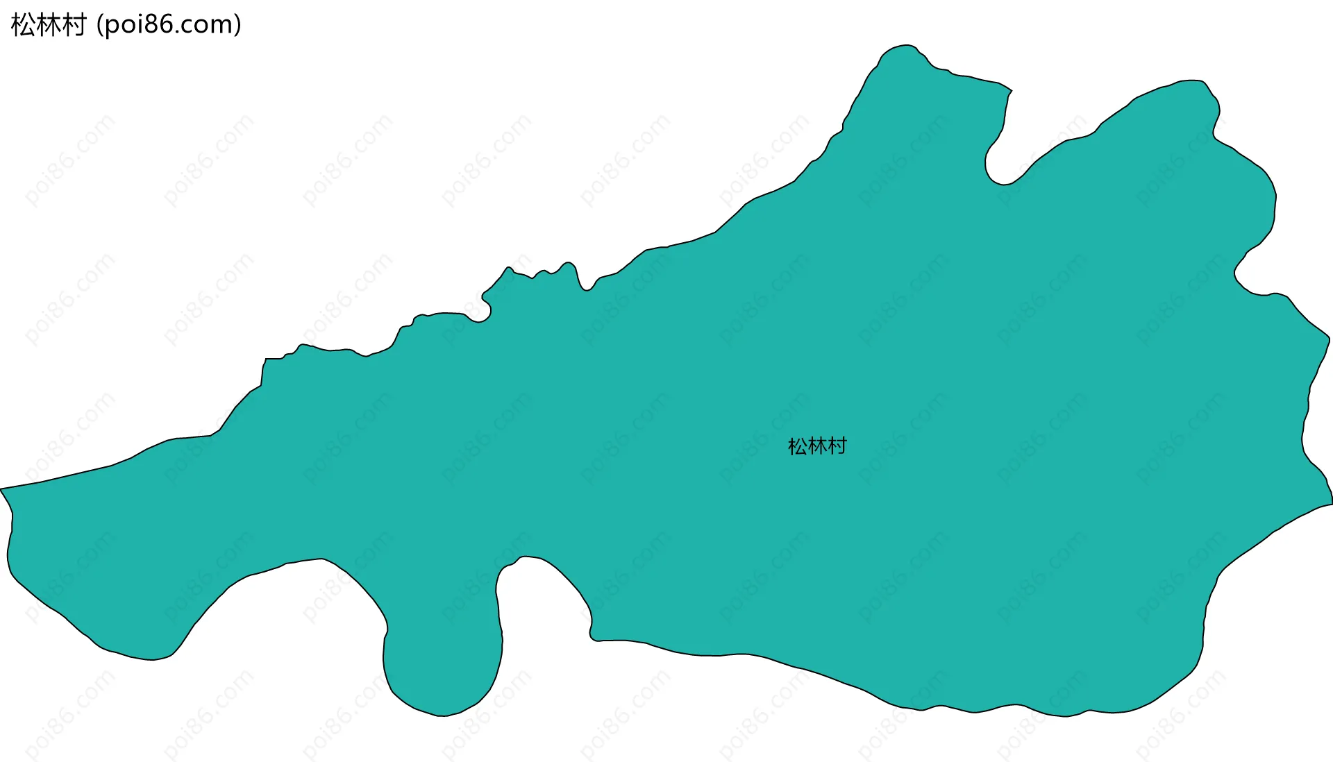 松林村边界地图