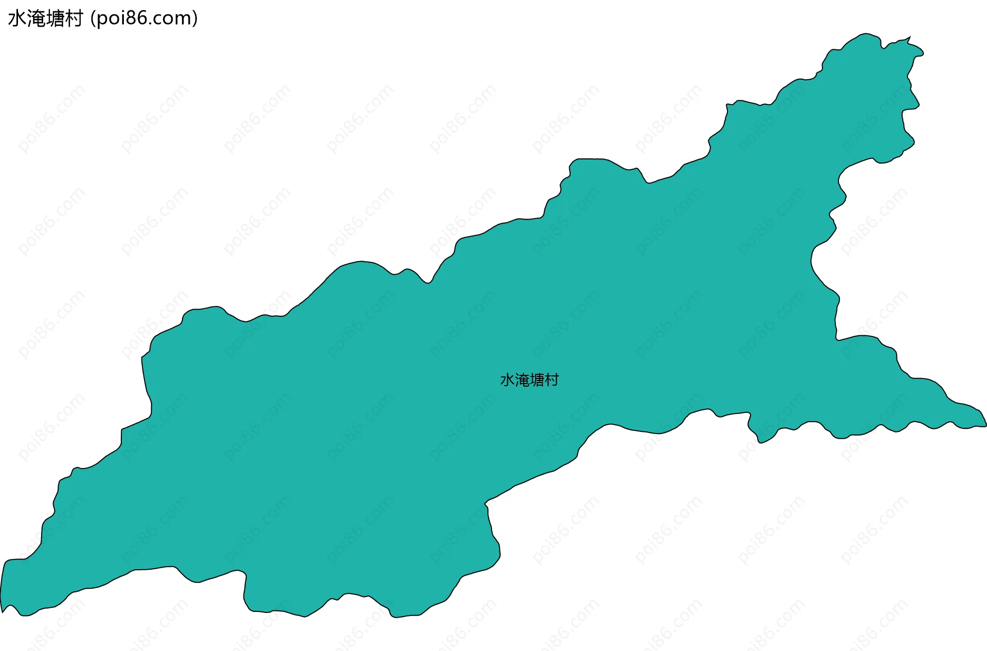 水淹塘村边界地图