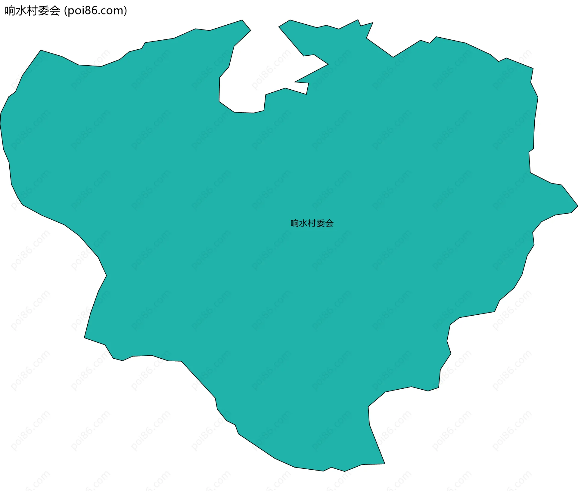 响水村委会边界地图